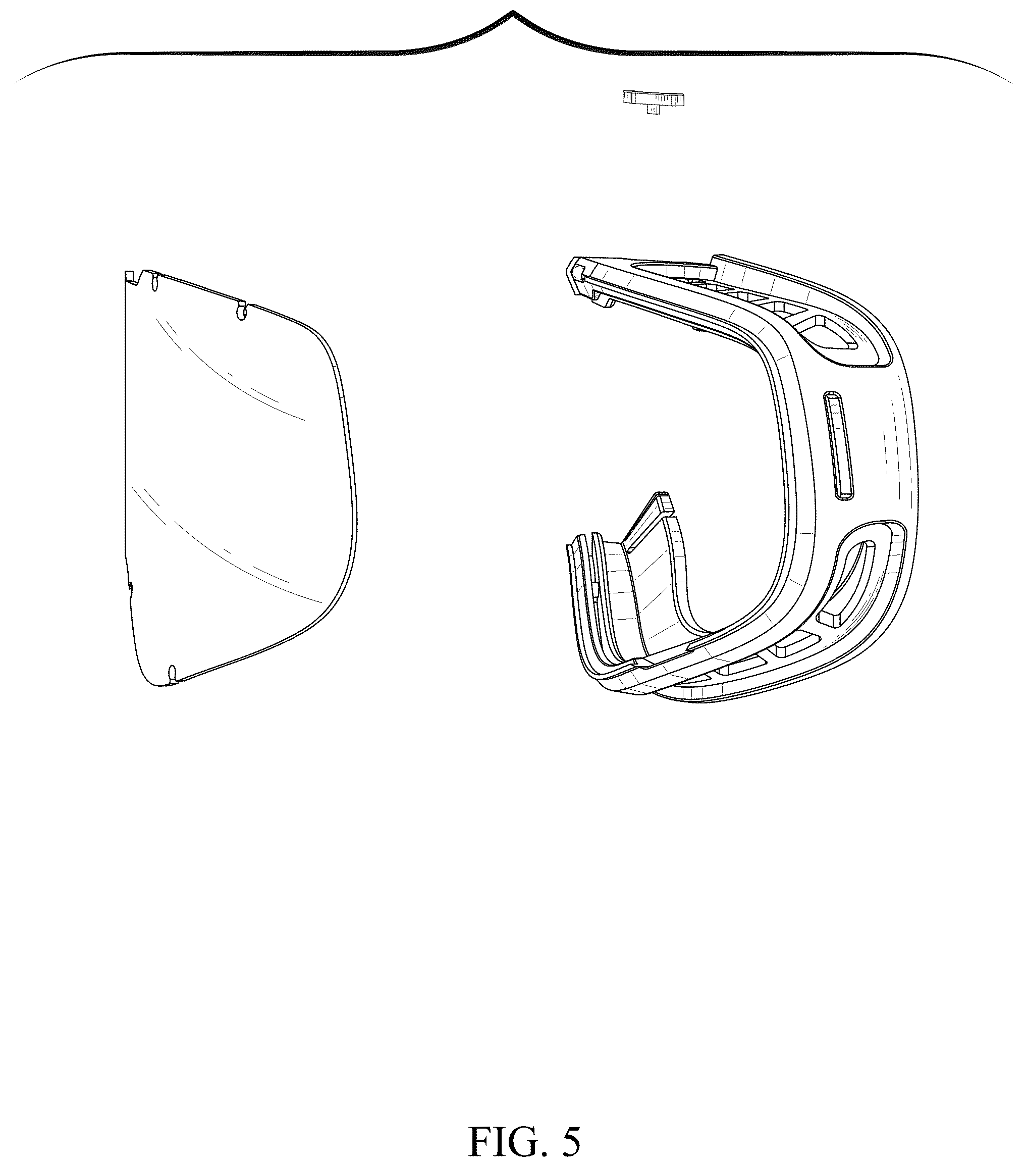 Patent USD1043800 Figure 5 – Goggles