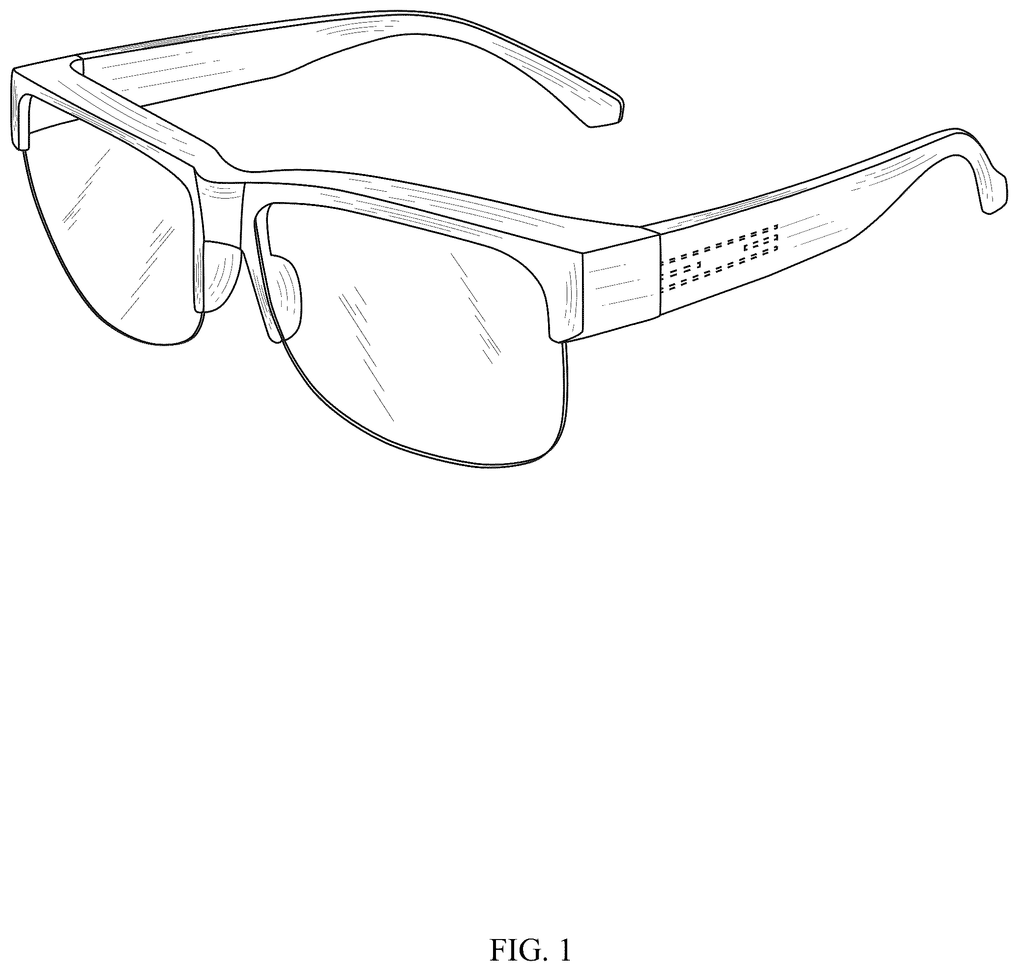 Patent USD1043802 Figure 1 – Sunglasses