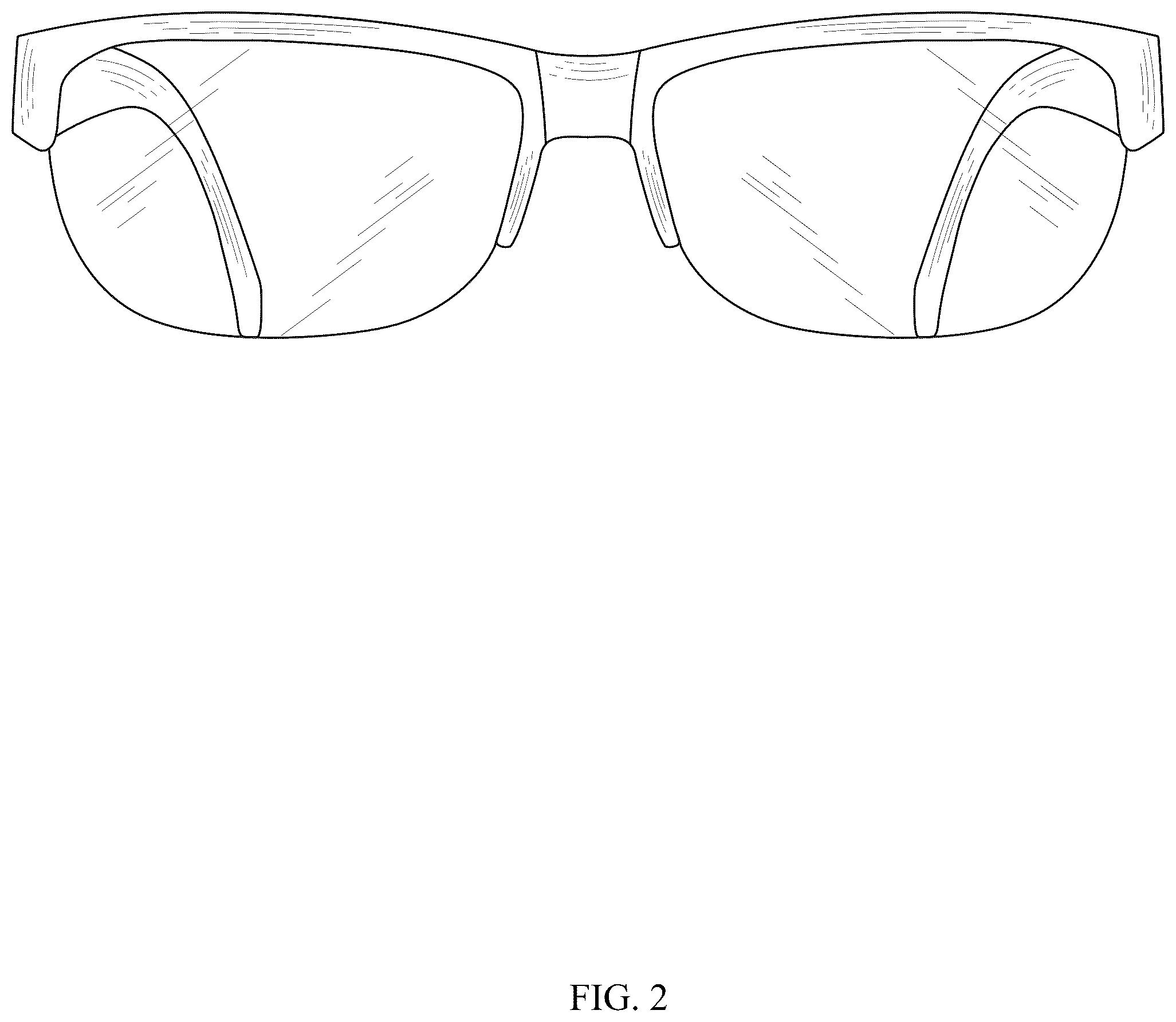 Patent USD1043802 Figure 2 – Sunglasses