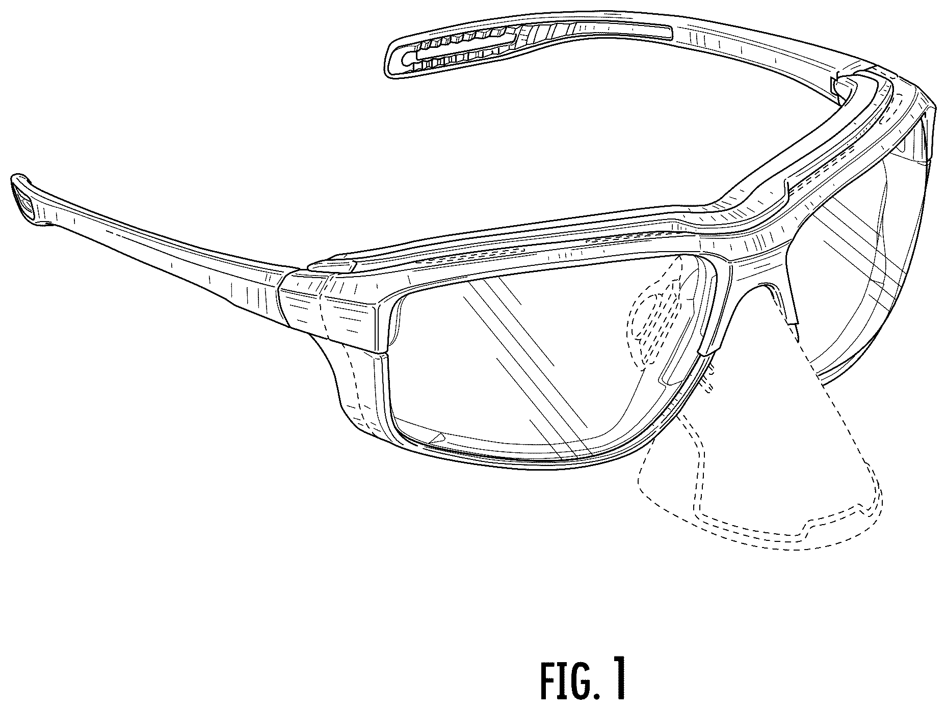 Patent USD1043803 Figure 1 – Eyewear