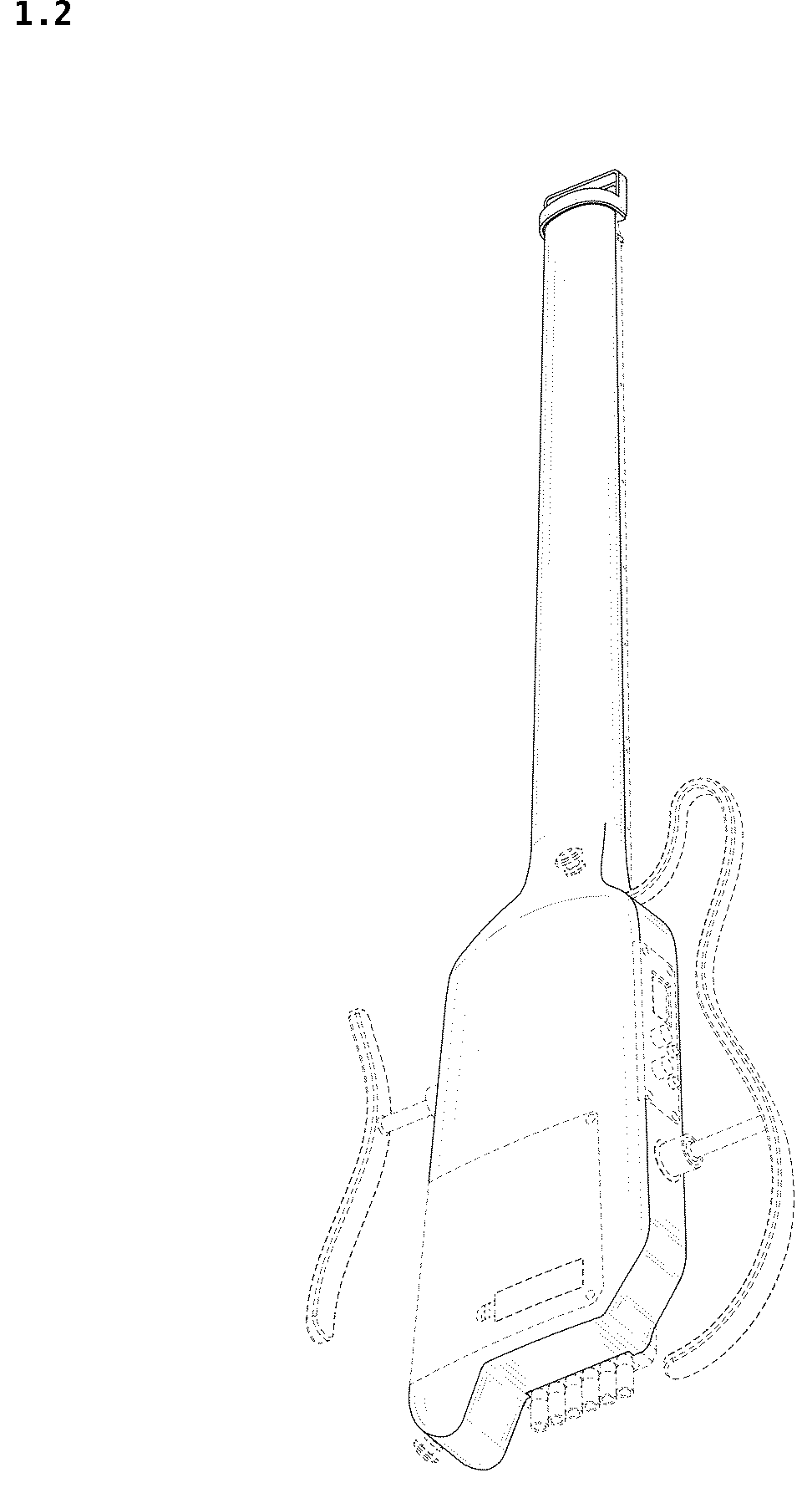 Patent USD1043806 Figure 2 – Guitar