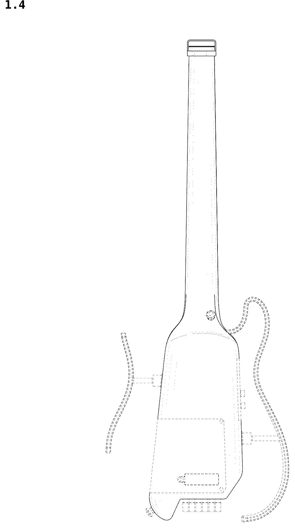 Patent USD1043806 Figure 4 – Guitar