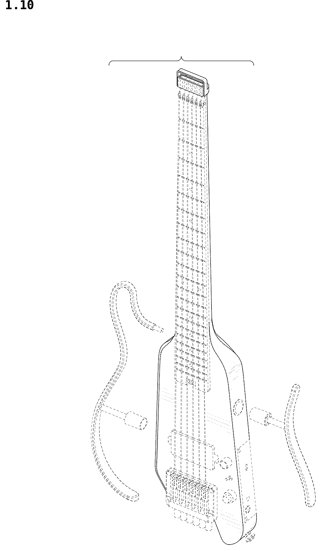 Patent USD1043806 Figure 10 – Guitar