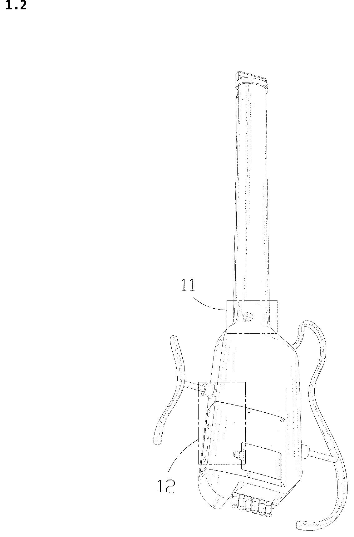 Patent USD1043807 Figure 2 – Guitar