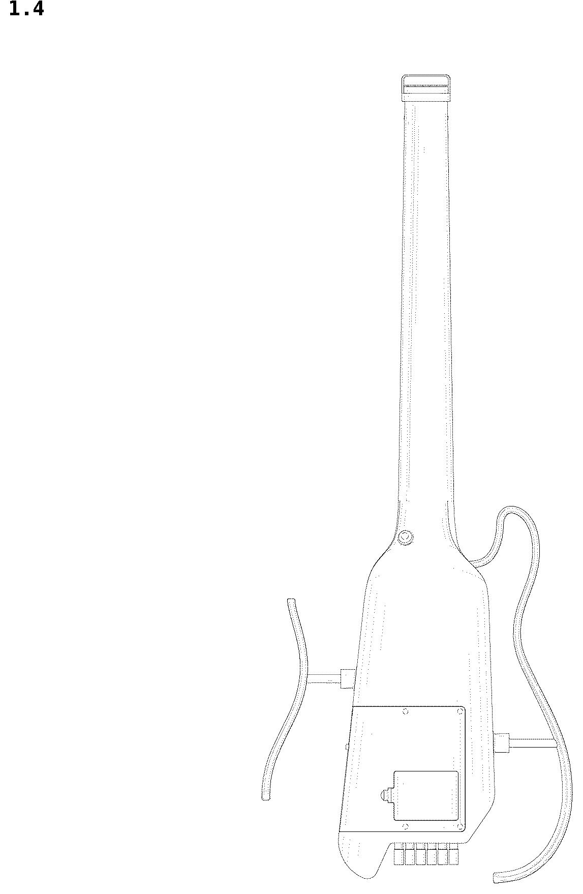Patent USD1043807 Figure 4 – Guitar