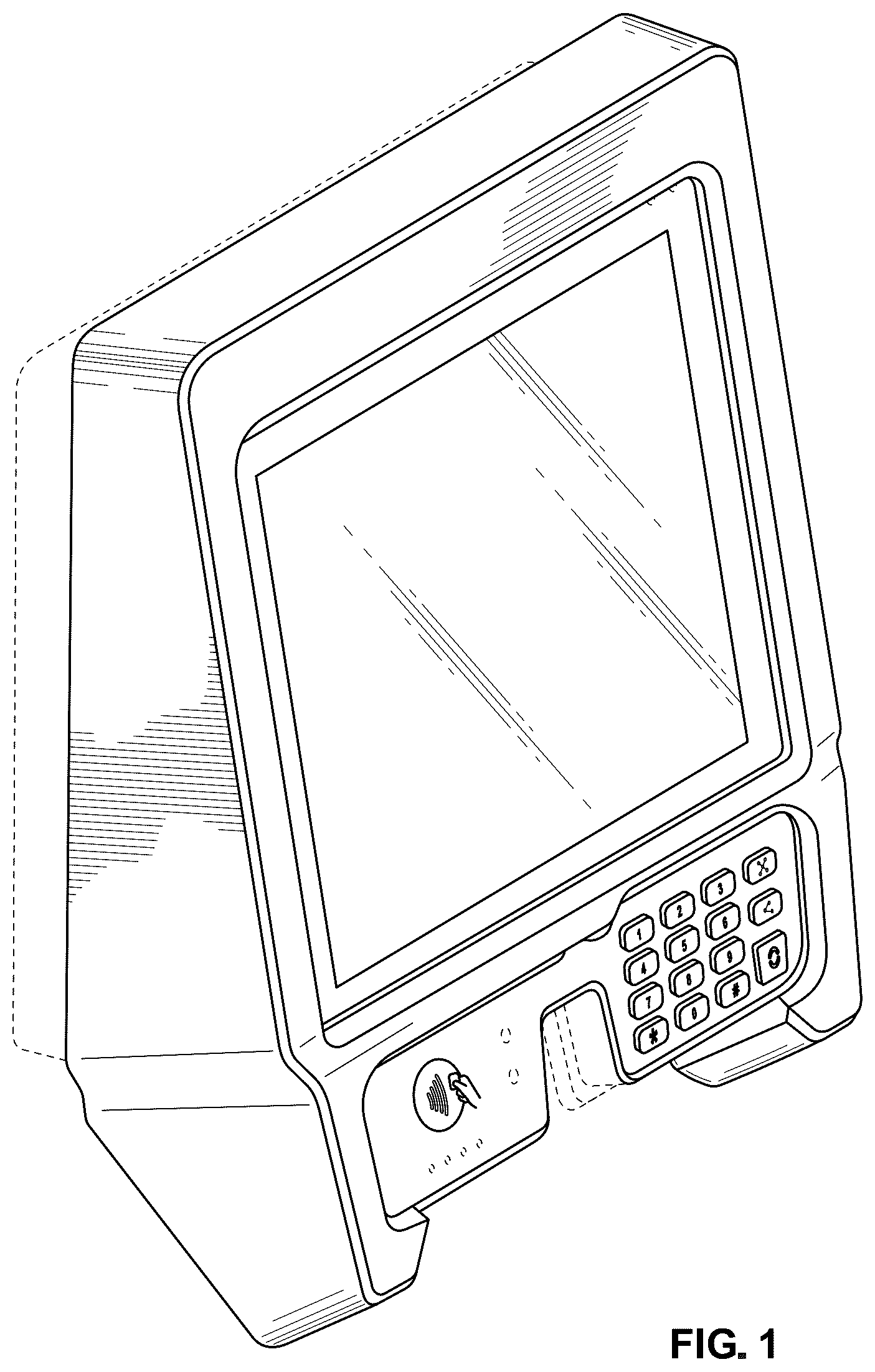 Patent USD1043808 — Payment terminal for fuel dispenser — Figure 1