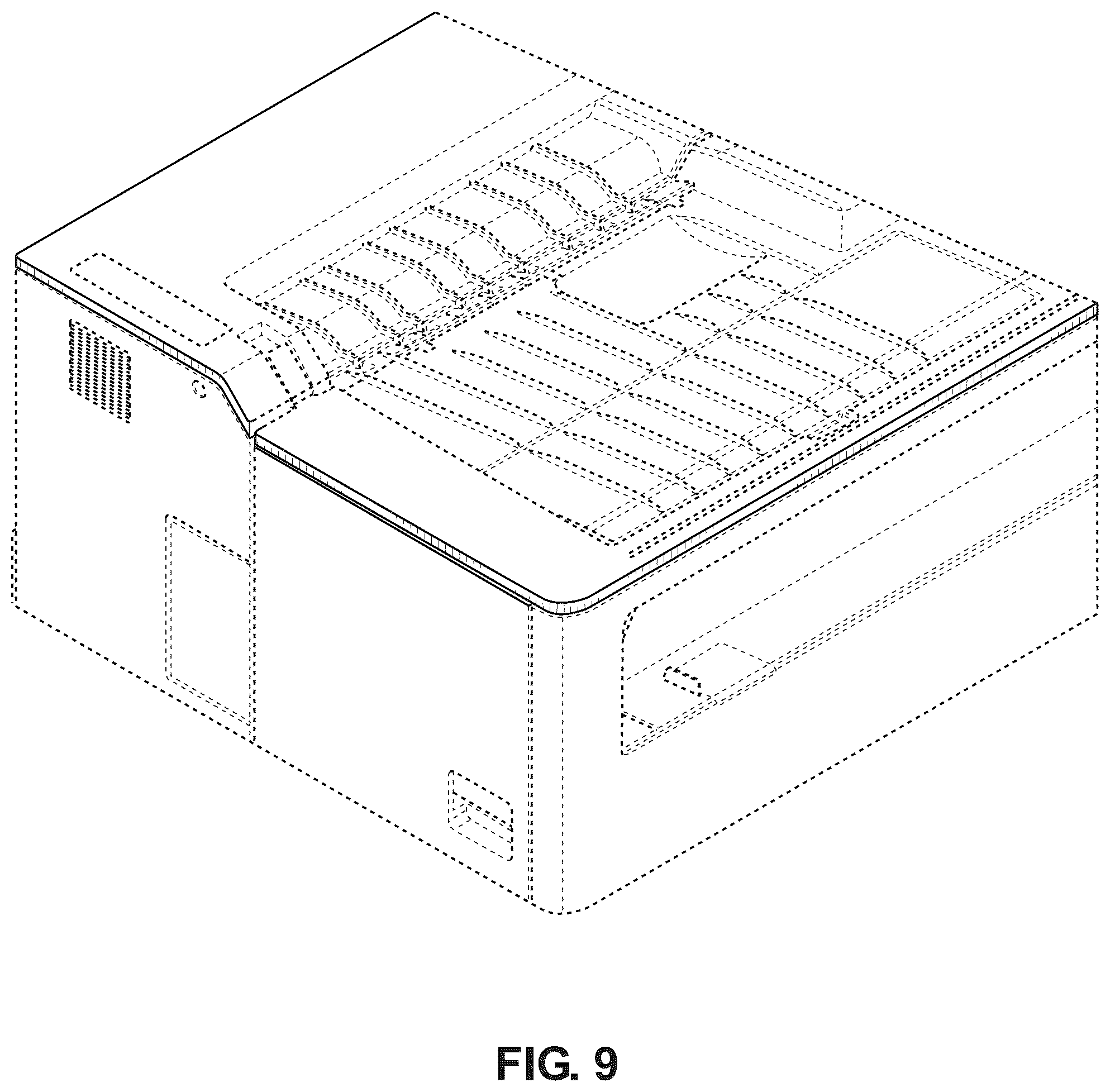 Patent USD1043813 Figure 9 – Printer