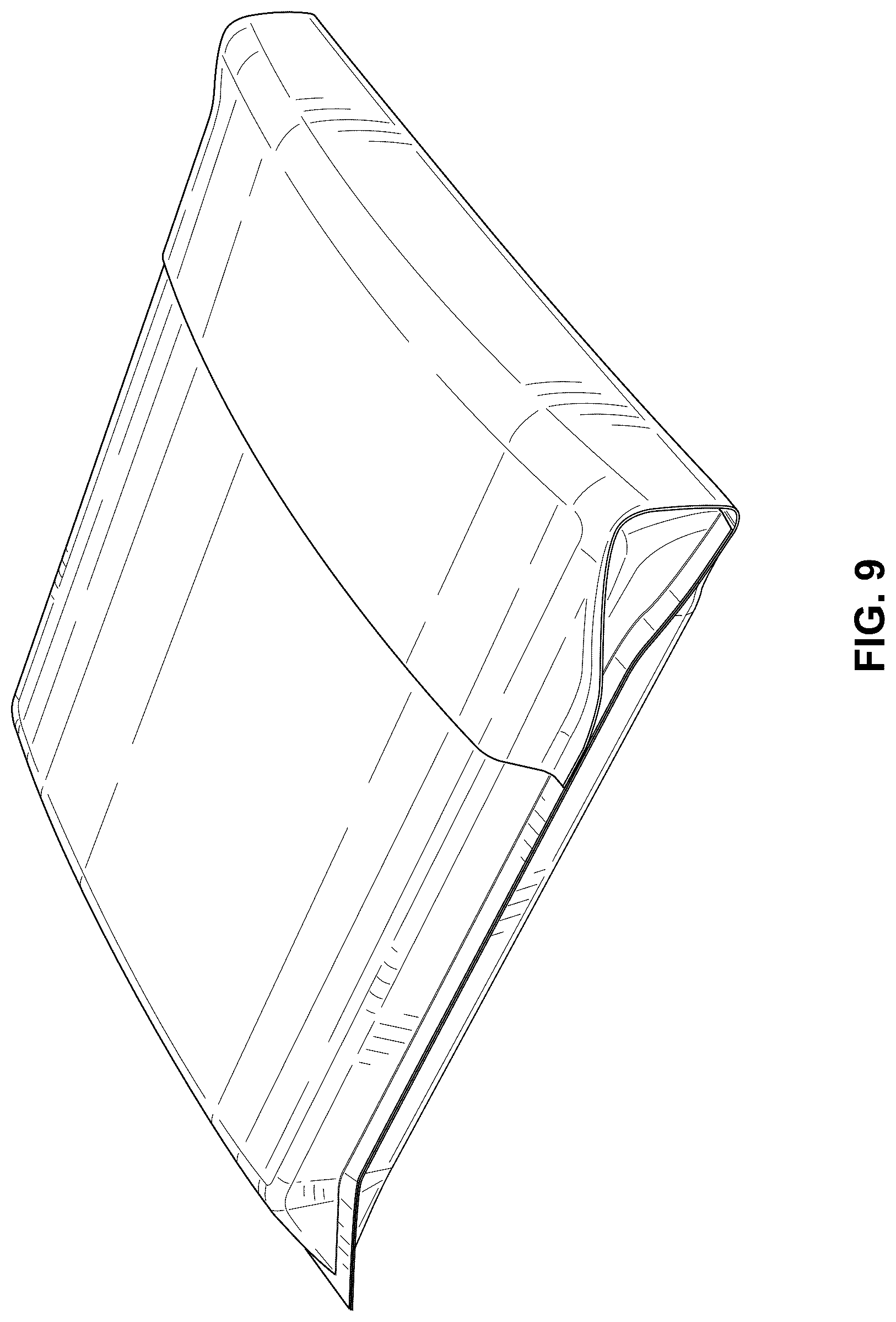 Patent USD1043816 Figure 7 – Shipping envelope with adhesive cover