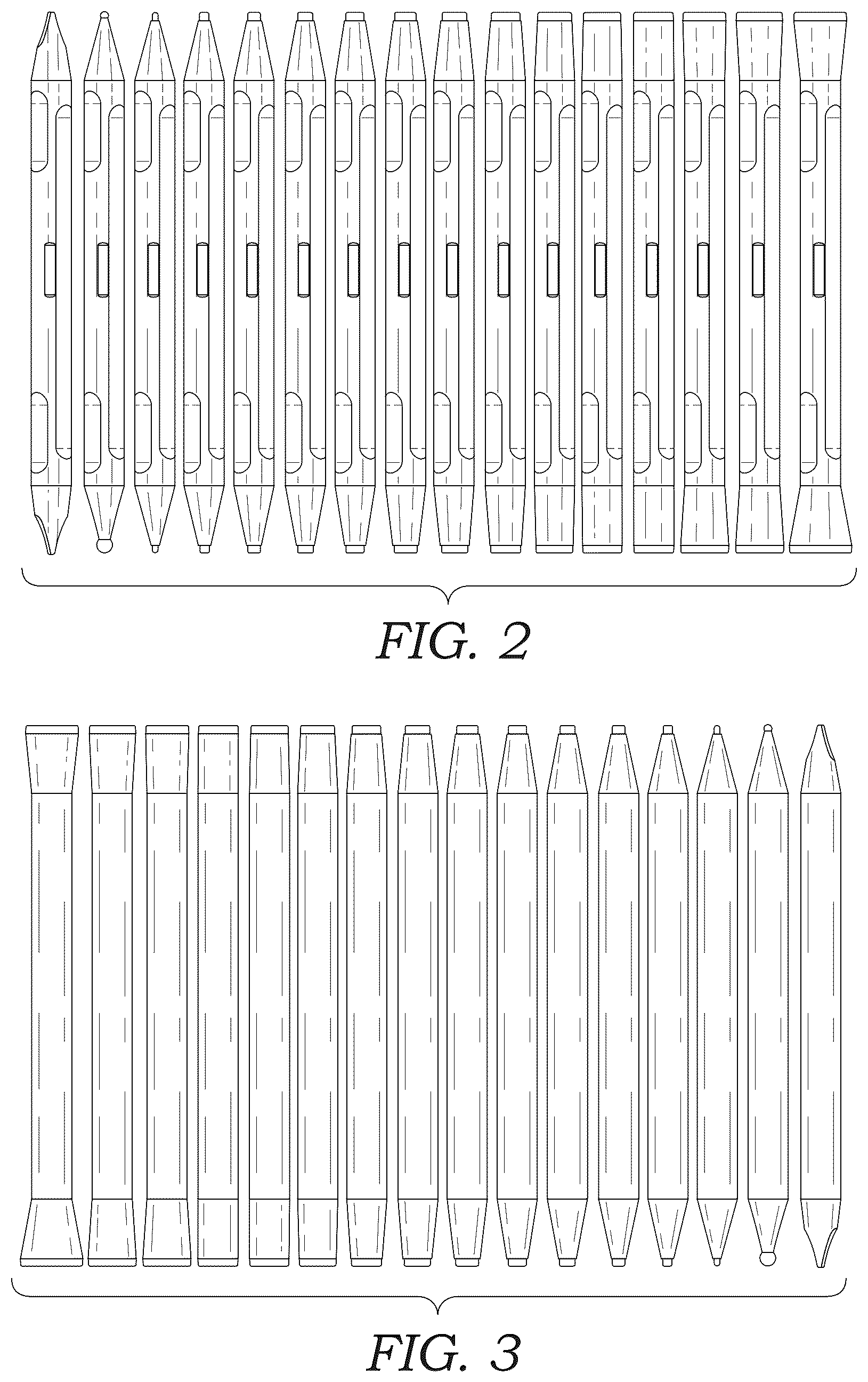 Patent USD1043825 Figure 2 – Dotting tool set