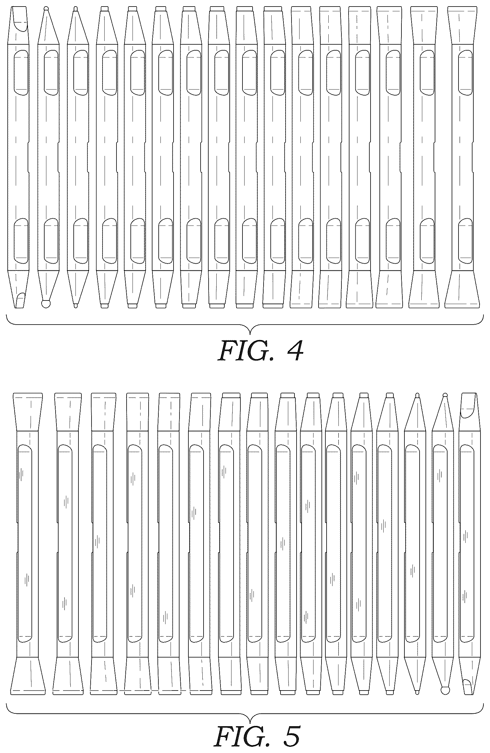 Patent USD1043825 Figure 3 – Dotting tool set