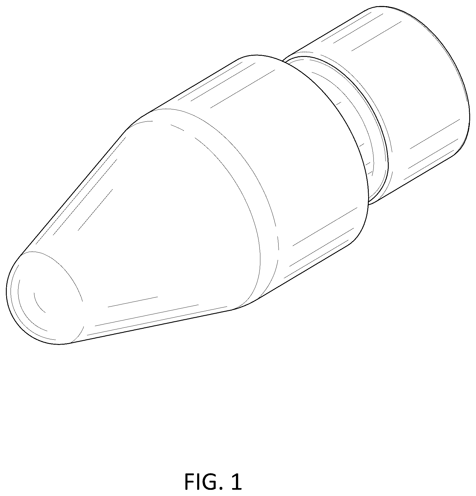 Patent USD1043828 Figure 1 – Pen tip