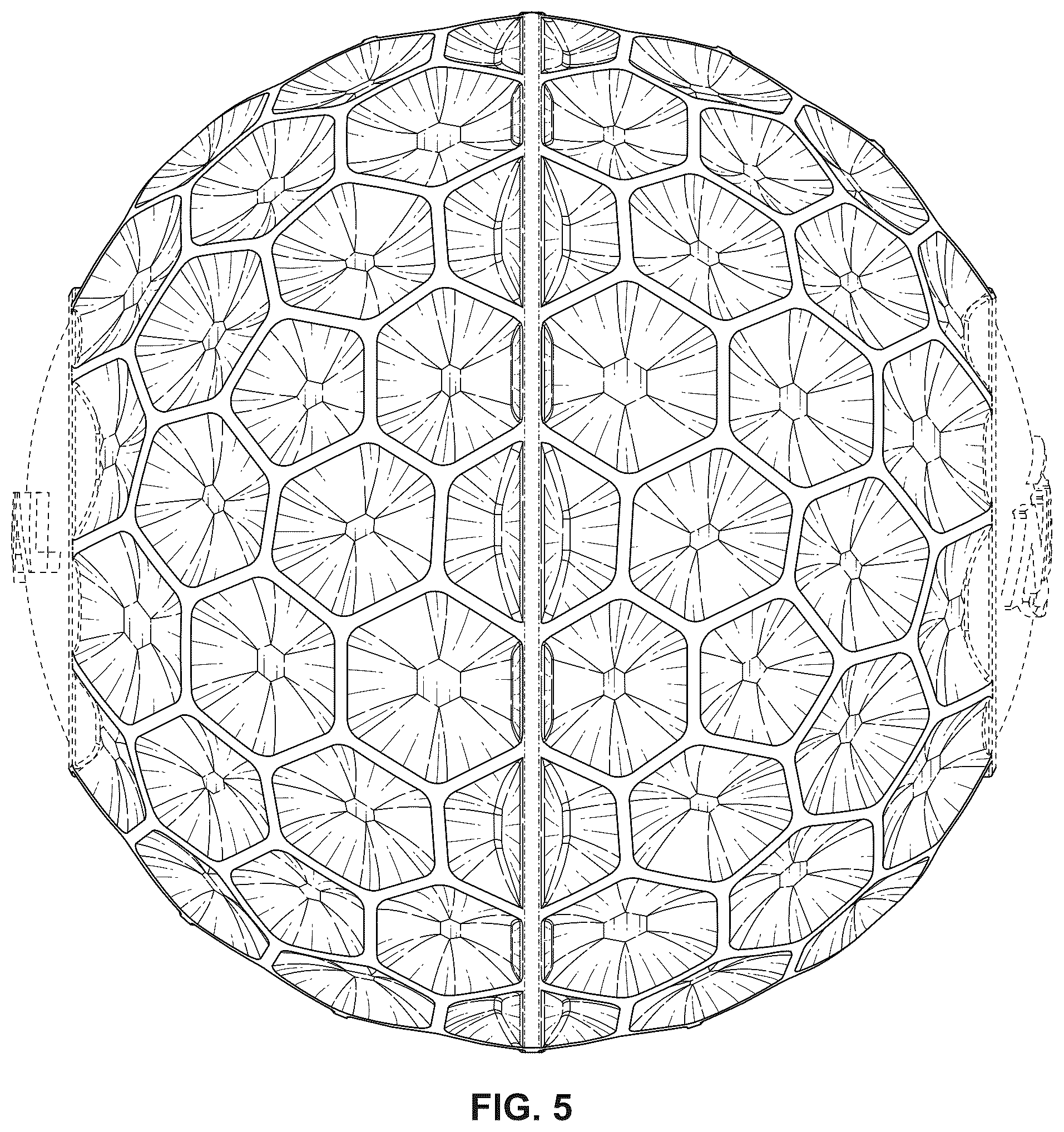 Patent USD1043833 Figure 5 – Ball projectile