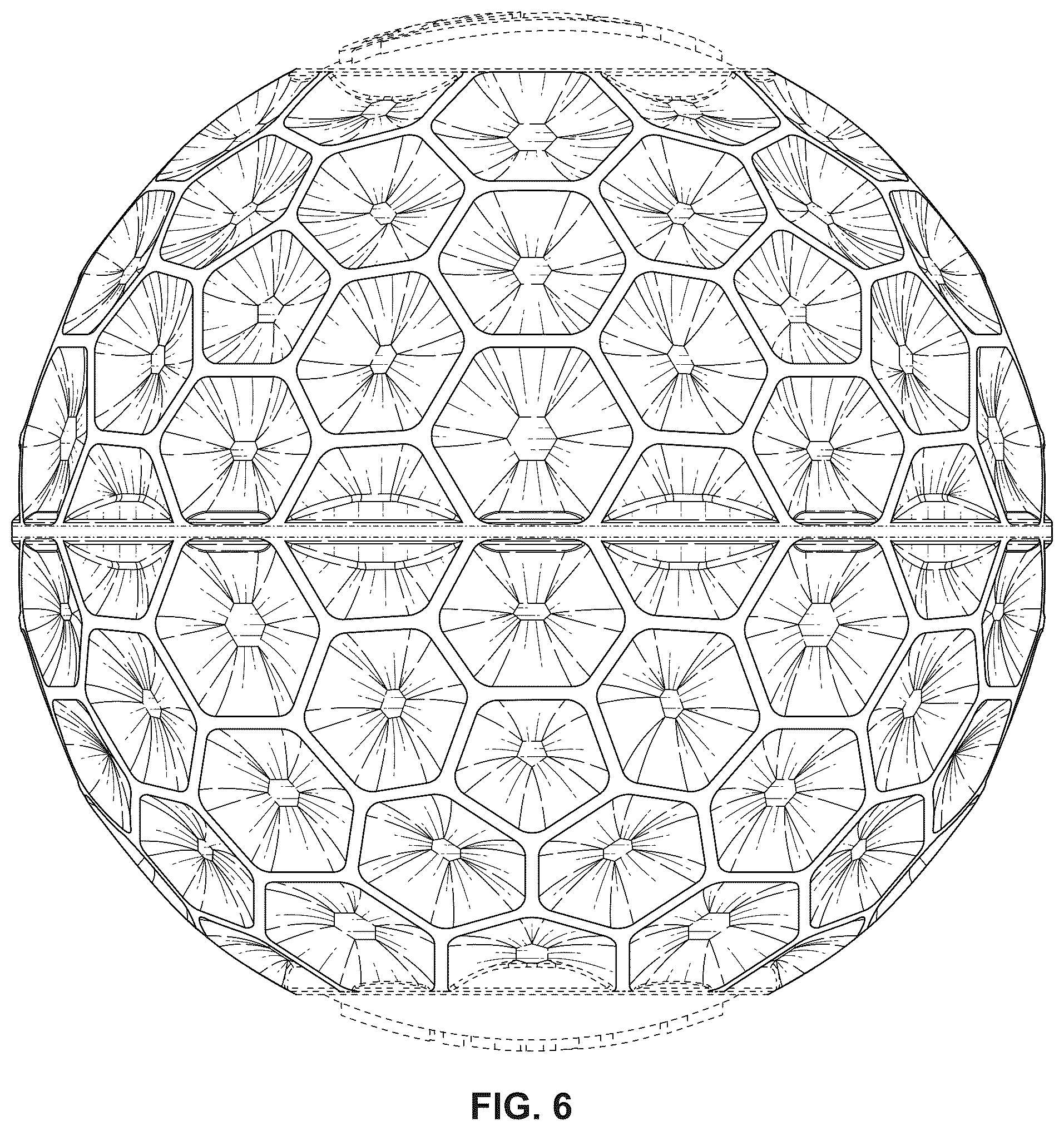 Patent USD1043833 Figure 6 – Ball projectile