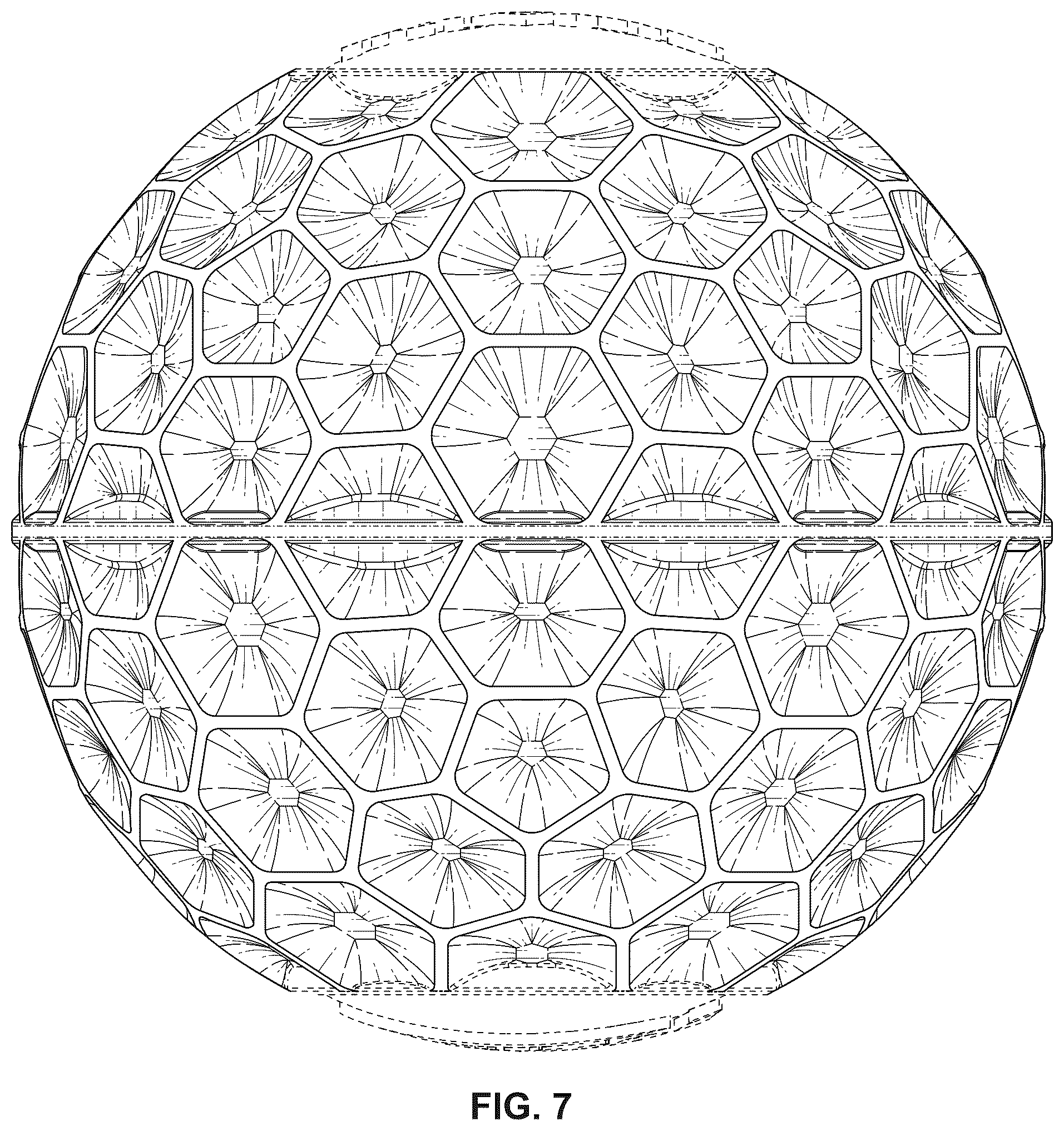 Patent USD1043833 Figure 7 – Ball projectile