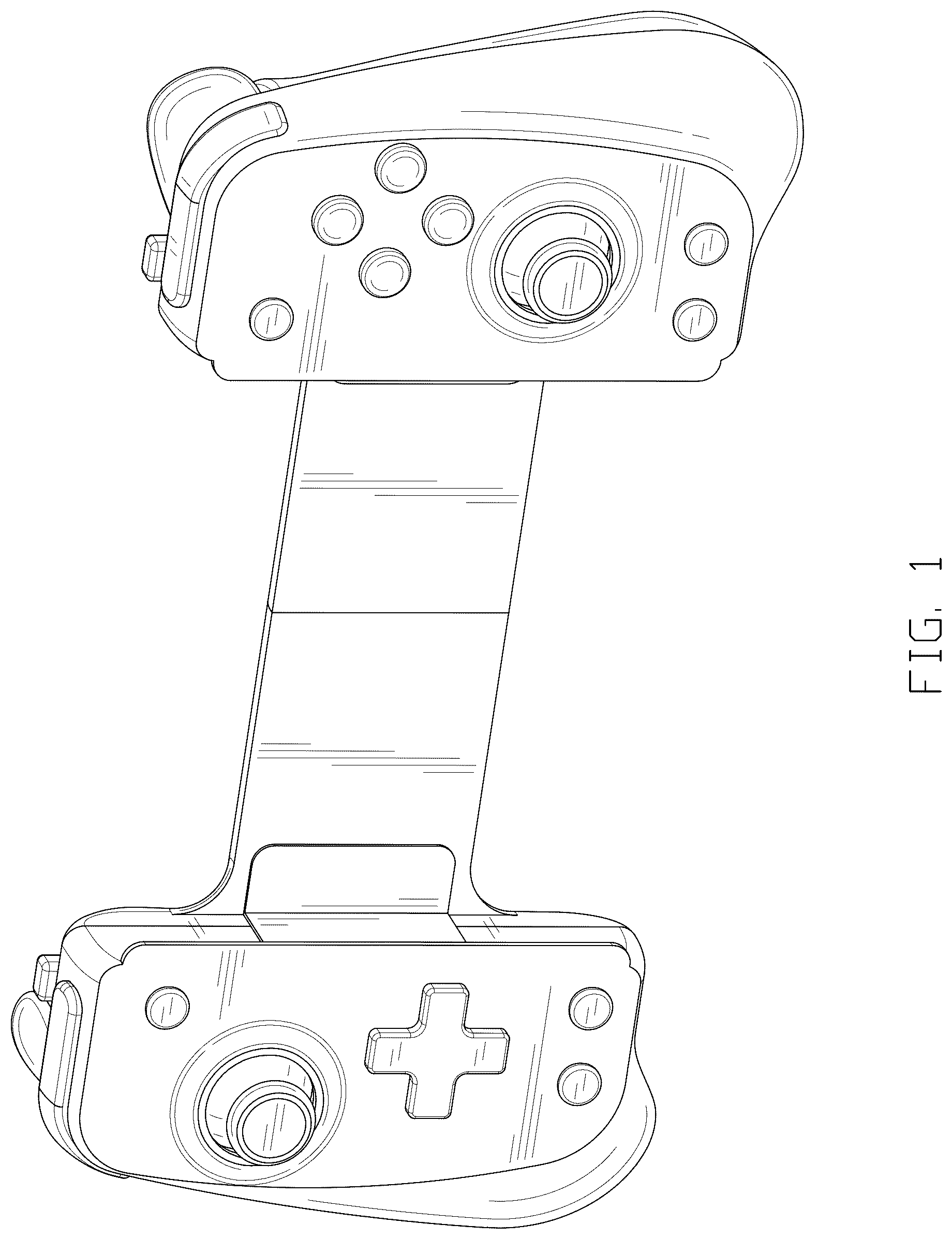Patent USD1043835 Figure 1 – Game control pad