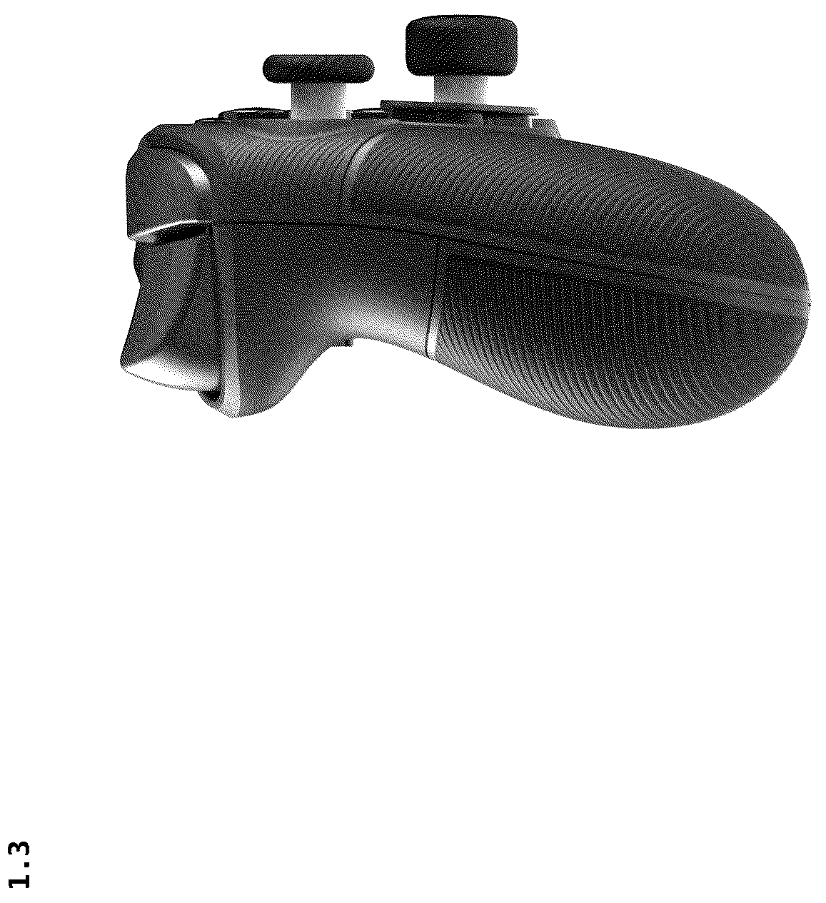 Patent USD1043837 Figure 3 – Electronic game accessory