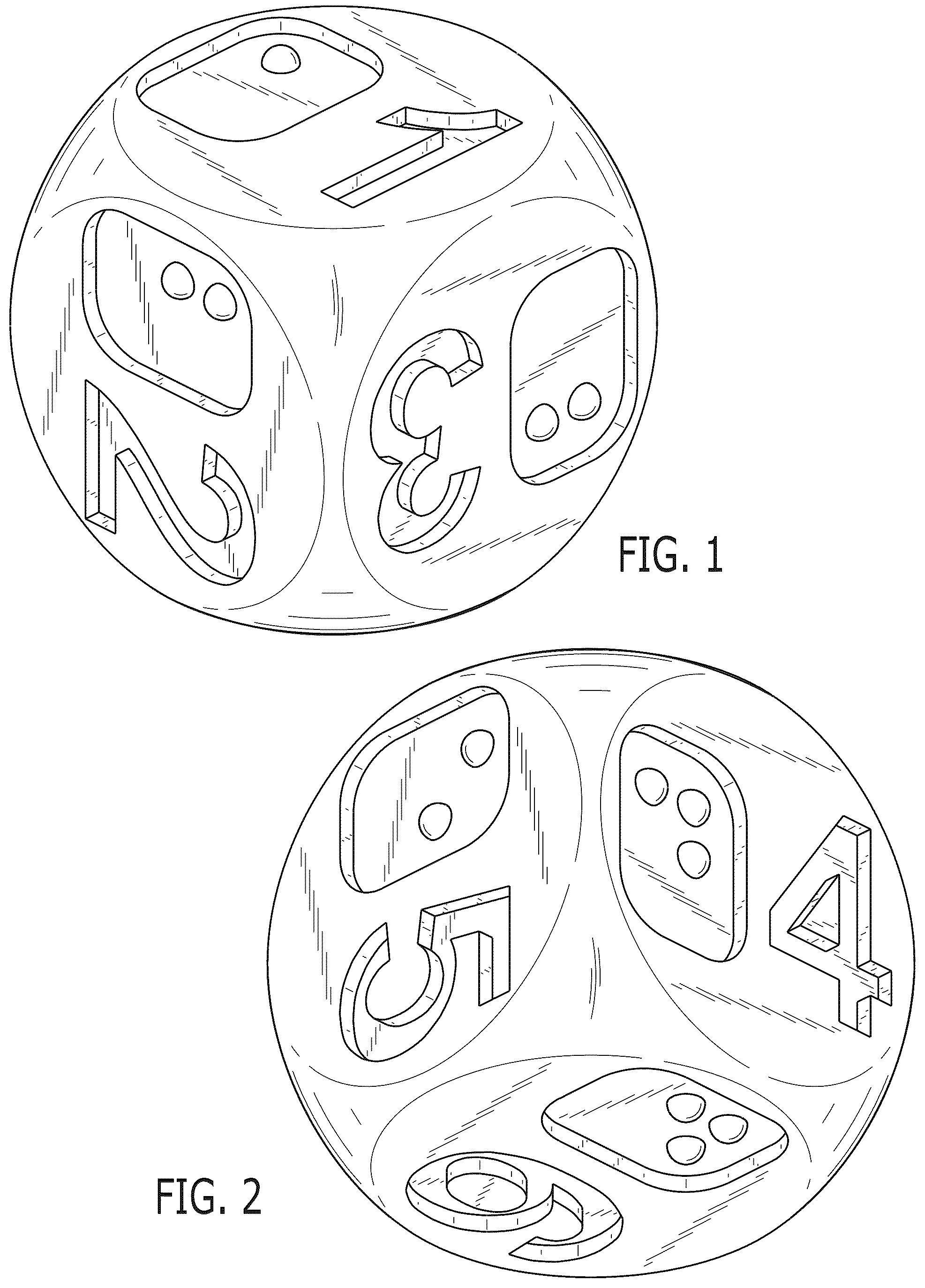 Patent USD1043839 Figure 1 – Die with braille