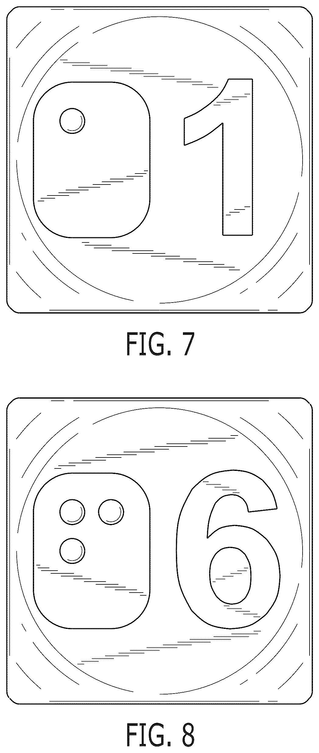 Patent USD1043839 Figure 4 – Die with braille