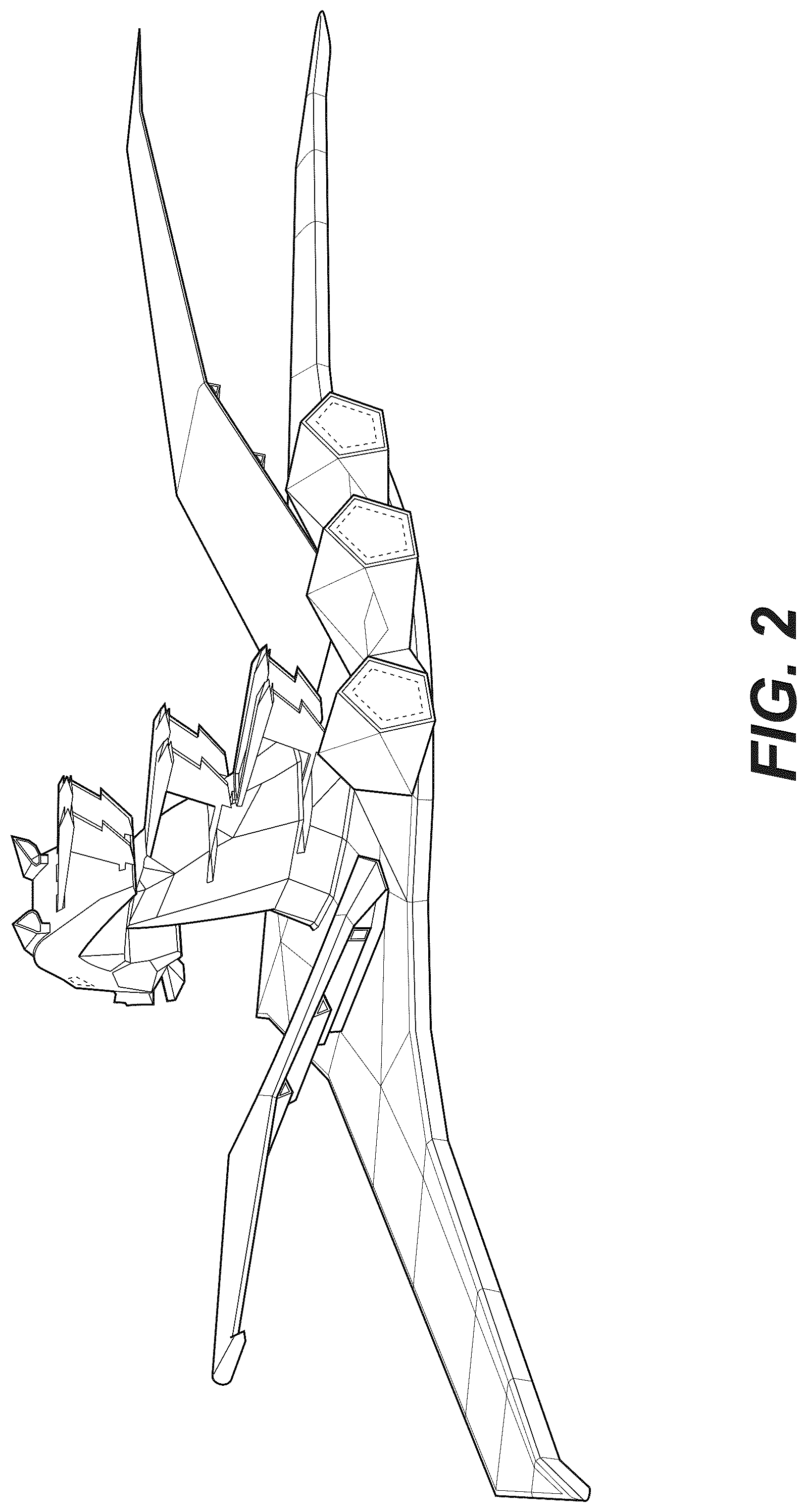 Patent USD1043845 Figure 2 – Plane
