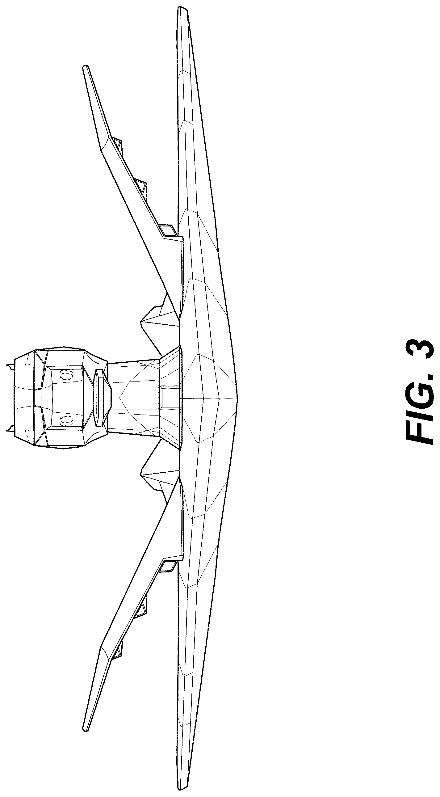 Patent USD1043845 Figure 3 – Plane