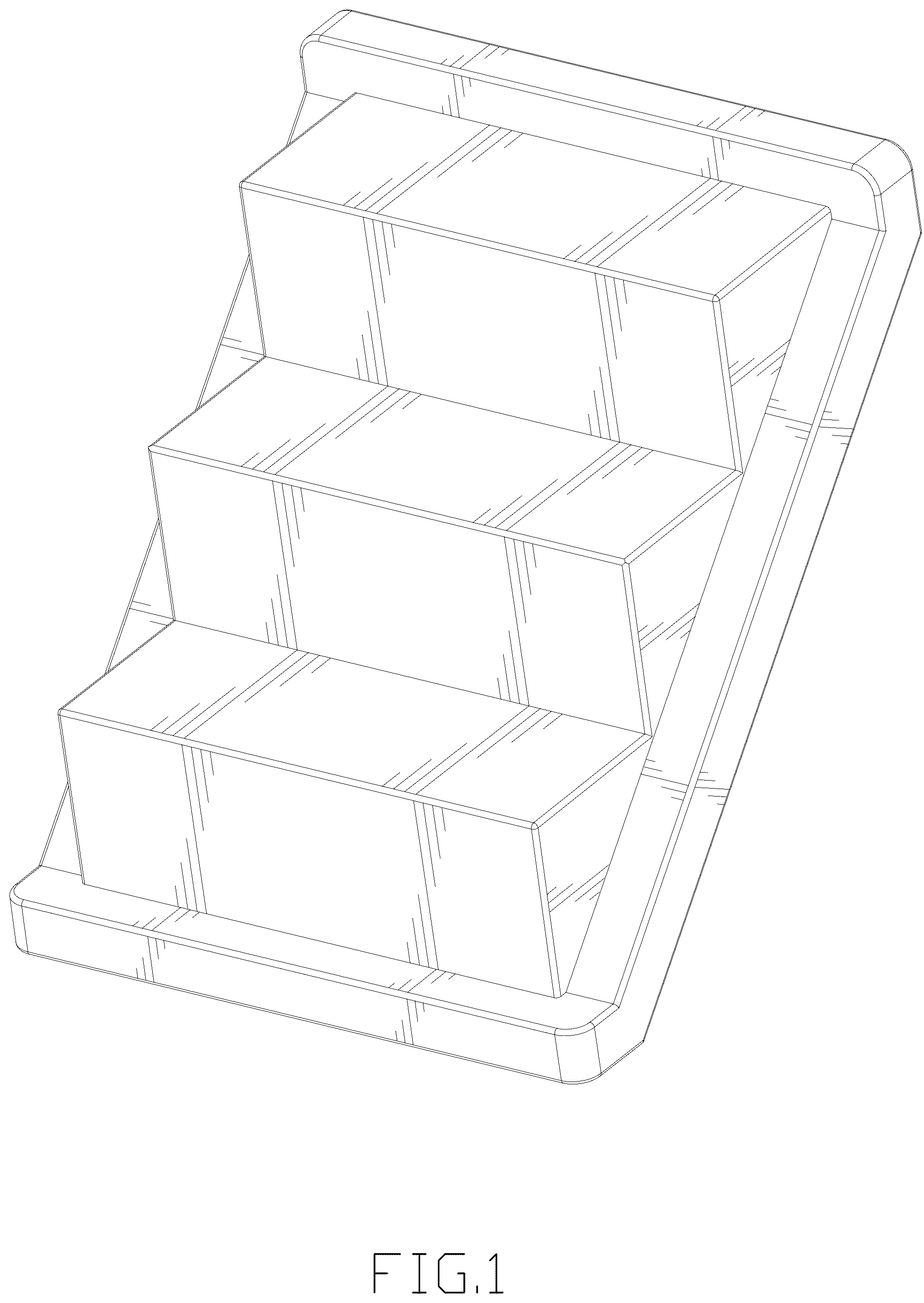 Patent USD1043851 — Staircase building block — Figure 1