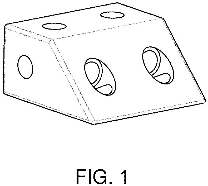 Patent USD1043852 Figure 1 – Building block from a toy building set