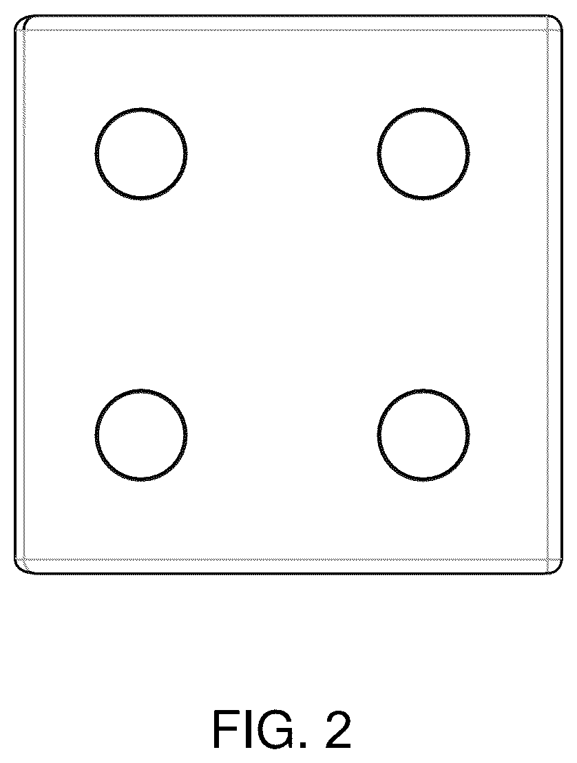 Patent USD1043852 Figure 2 – Building block from a toy building set