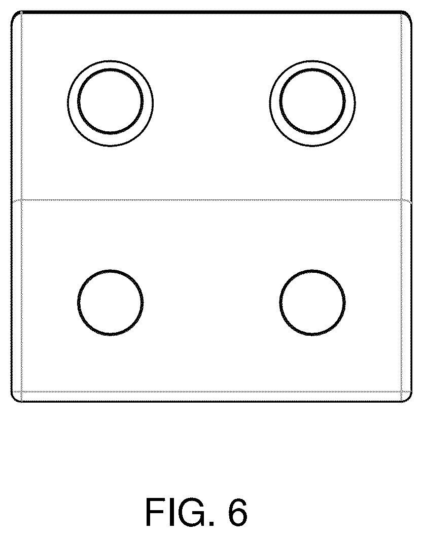 Patent USD1043852 Figure 6 – Building block from a toy building set