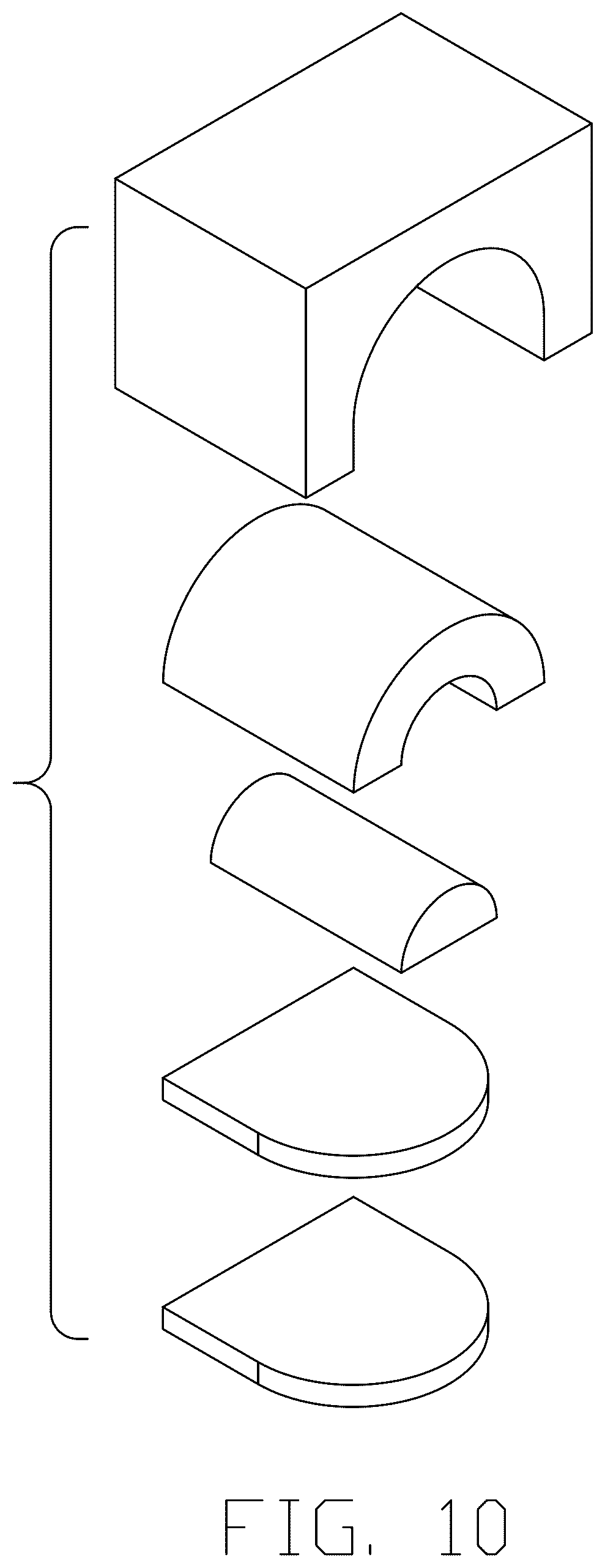 Patent USD1043853 Figure 10 – Set of climbing blocks
