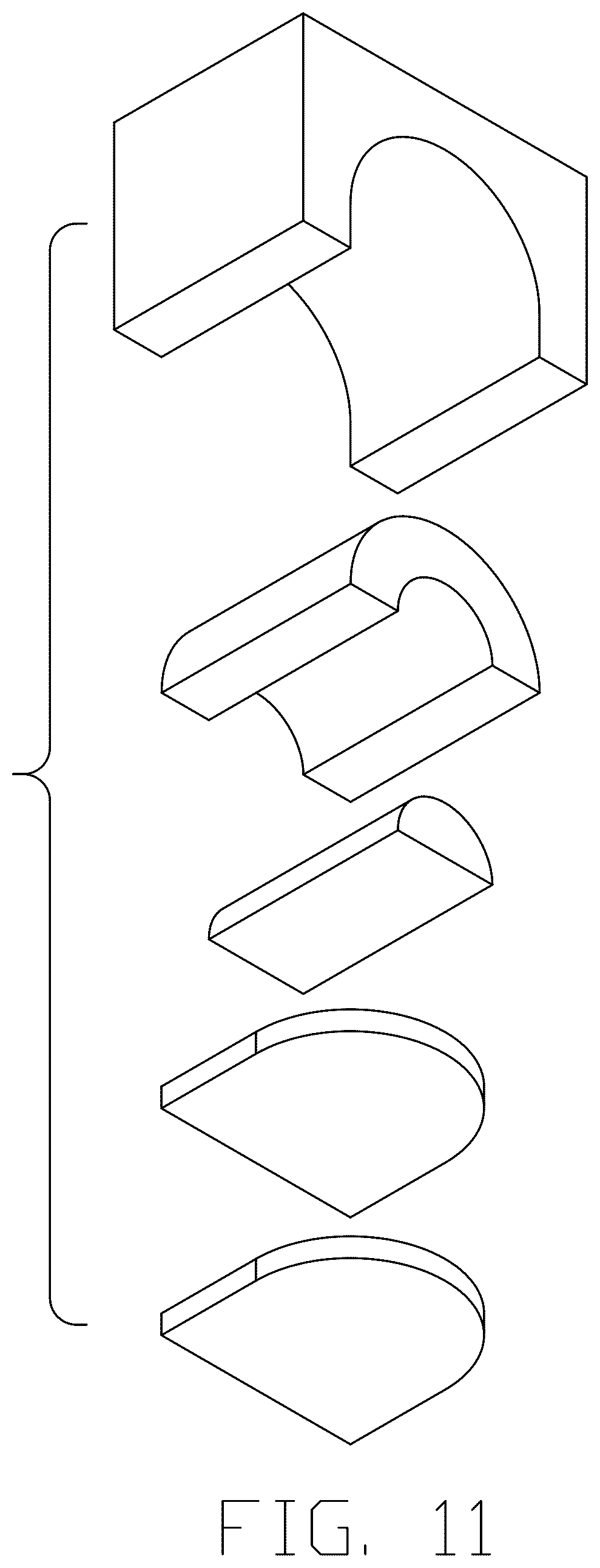 Patent USD1043853 Figure 11 – Set of climbing blocks