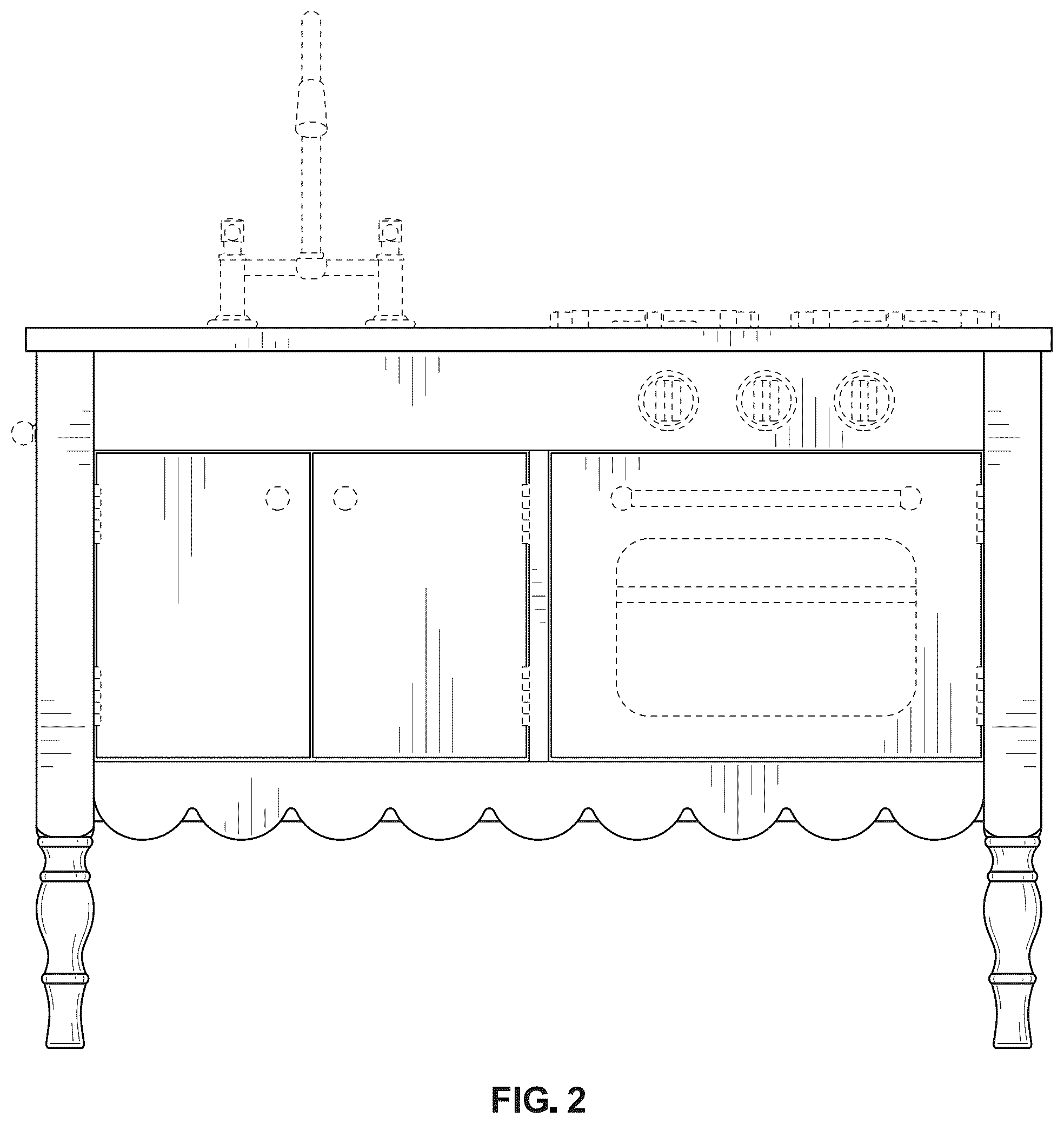 Patent USD1043854 Figure 2 – Play kitchen