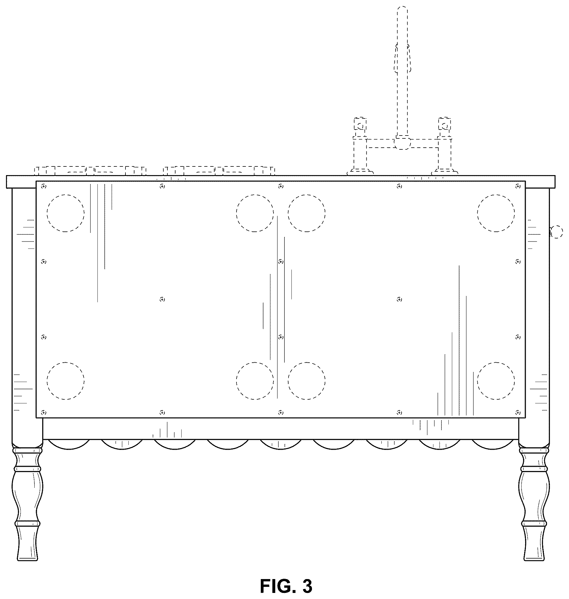 Patent USD1043854 Figure 3 – Play kitchen