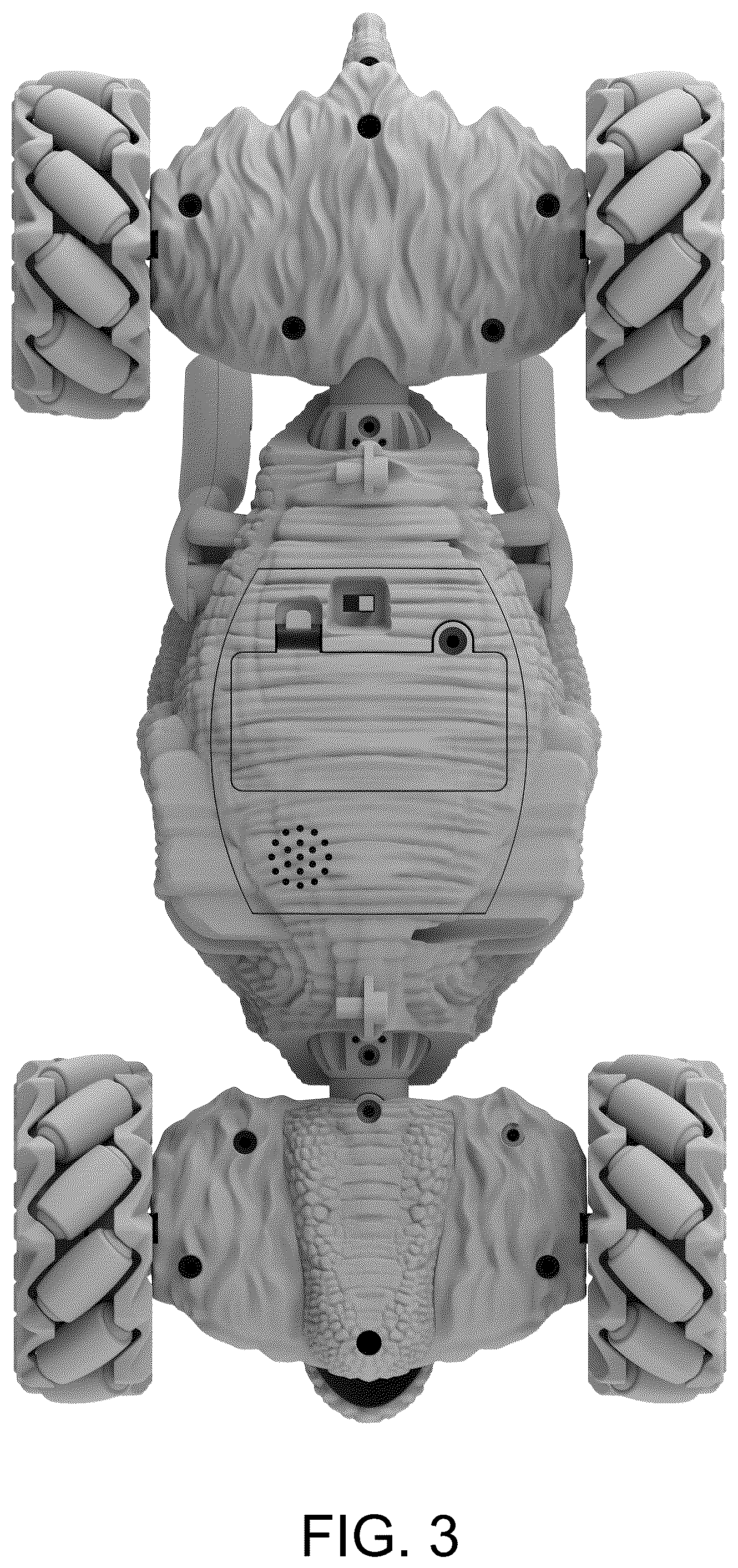 Patent USD1043858 Figure 3 – Dinosaur toy car