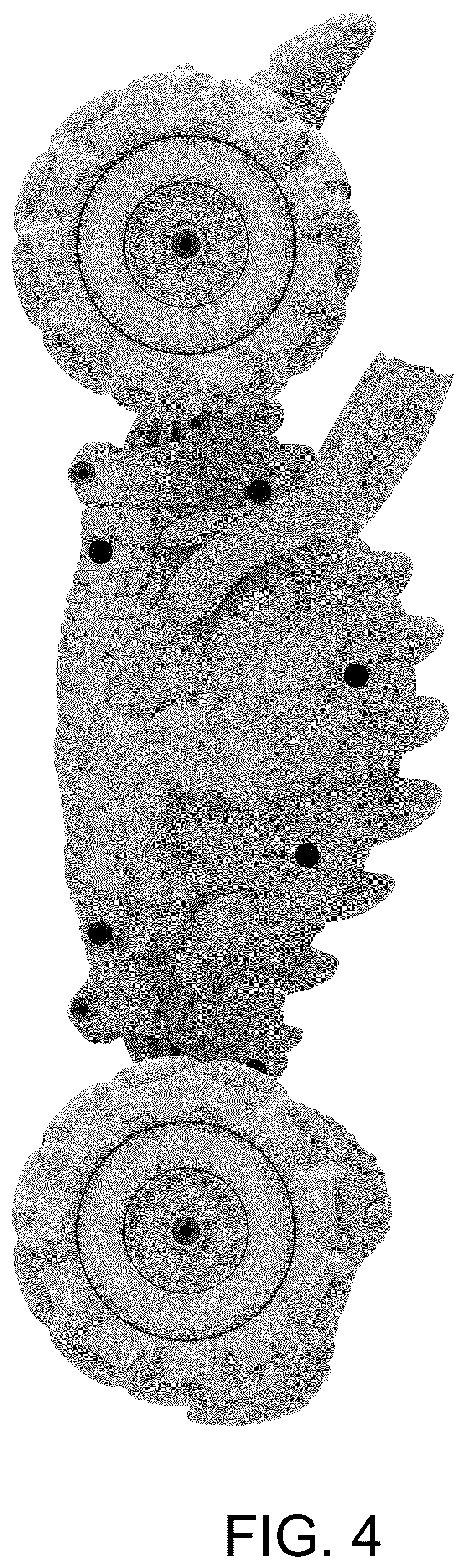 Patent USD1043858 Figure 4 – Dinosaur toy car