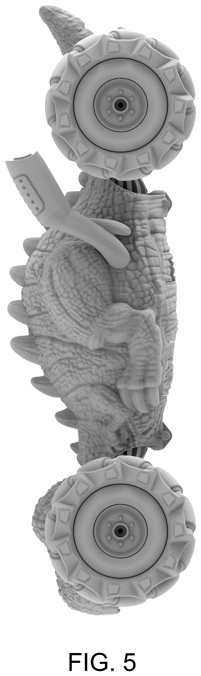 Patent USD1043858 Figure 5 – Dinosaur toy car