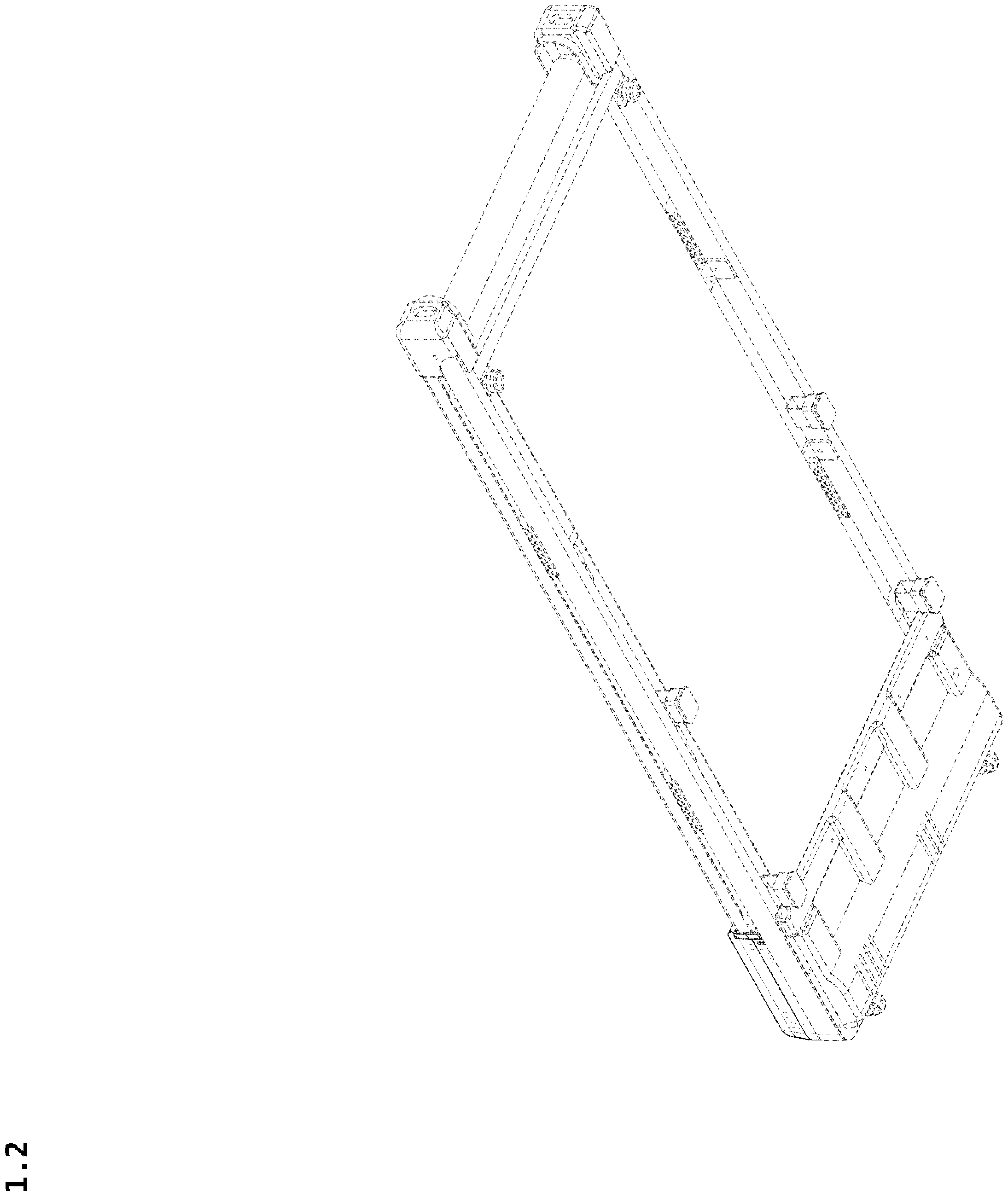 Patent USD1043864 Figure 2 – Treadmill