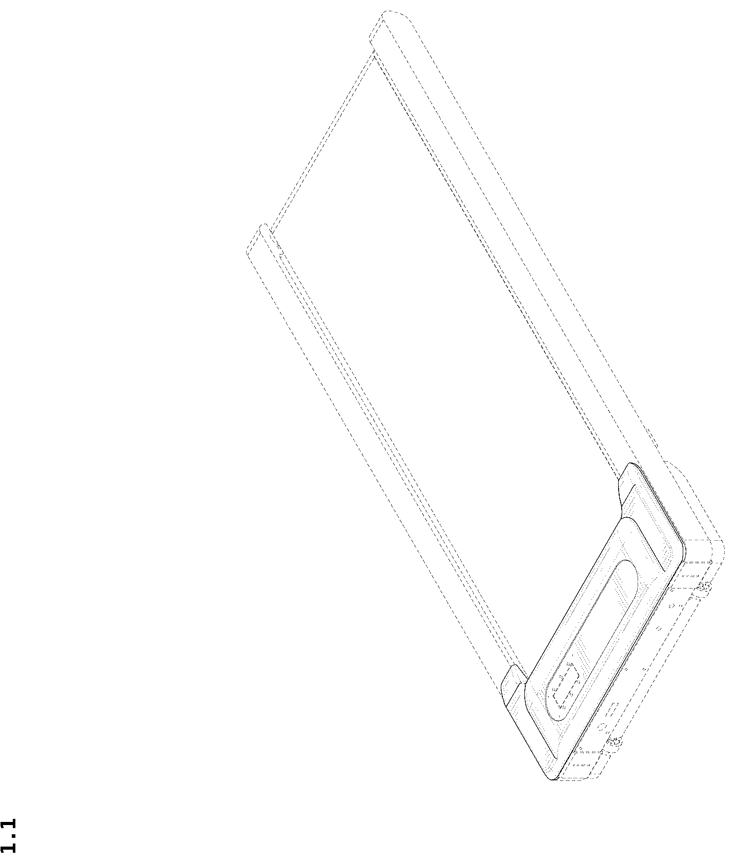 Patent USD1043865 Figure 1 – Treadmill