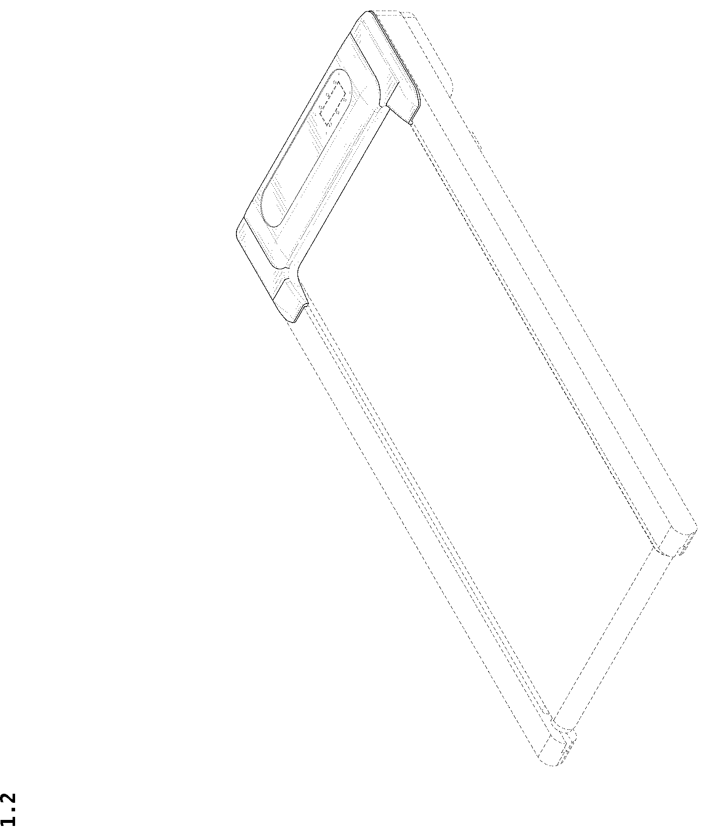 Patent USD1043865 Figure 2 – Treadmill
