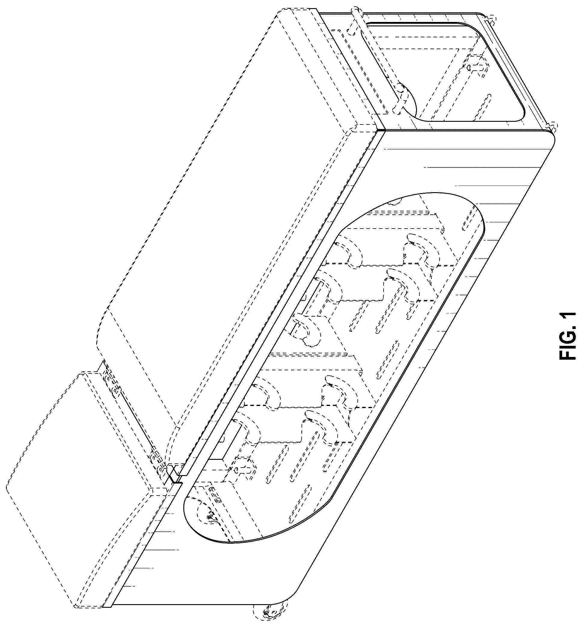 Patent USD1043871 Figure 1 – Dumbbell bench