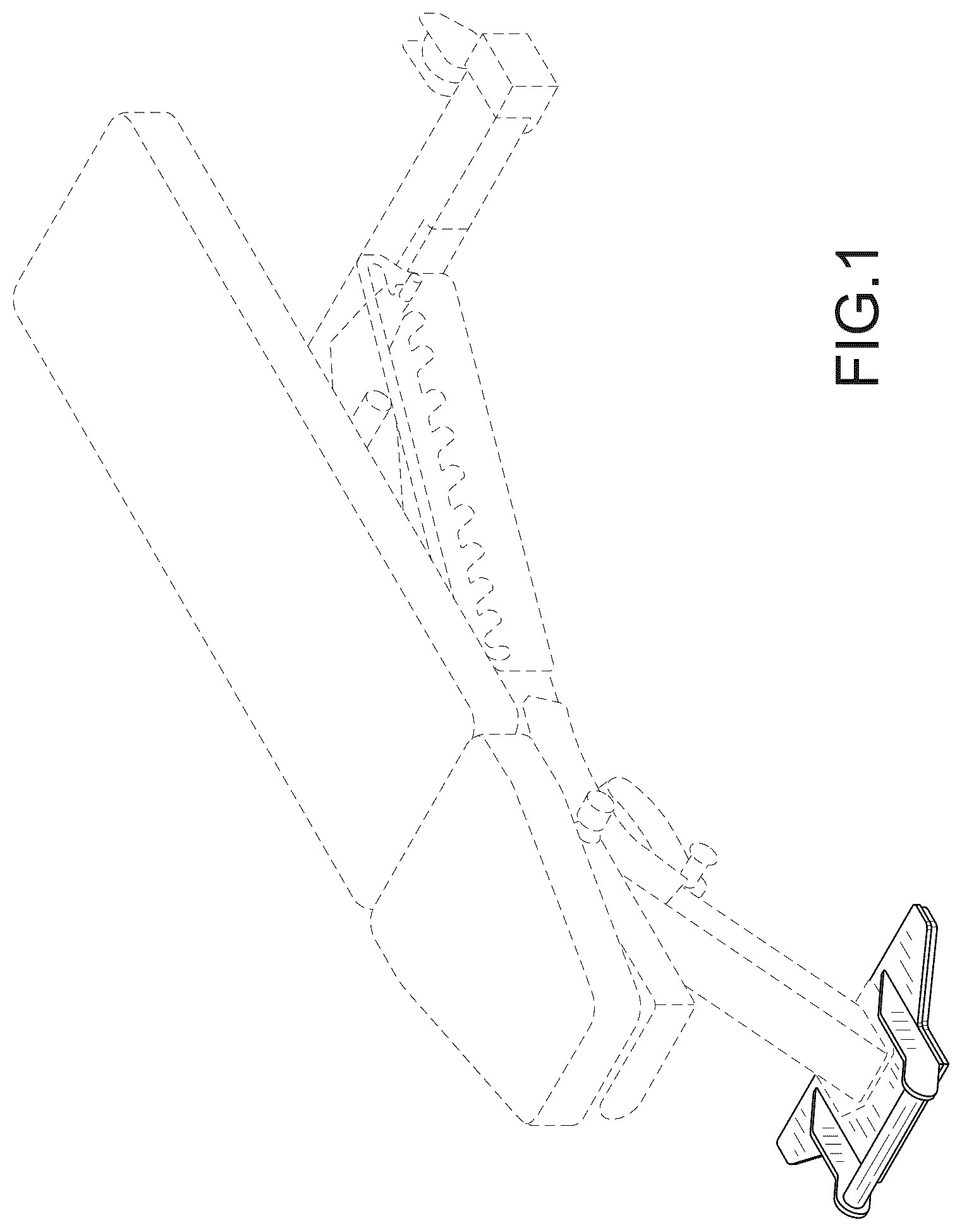 Patent USD1043873 — Foot support for weightlifting bench — Figure 1