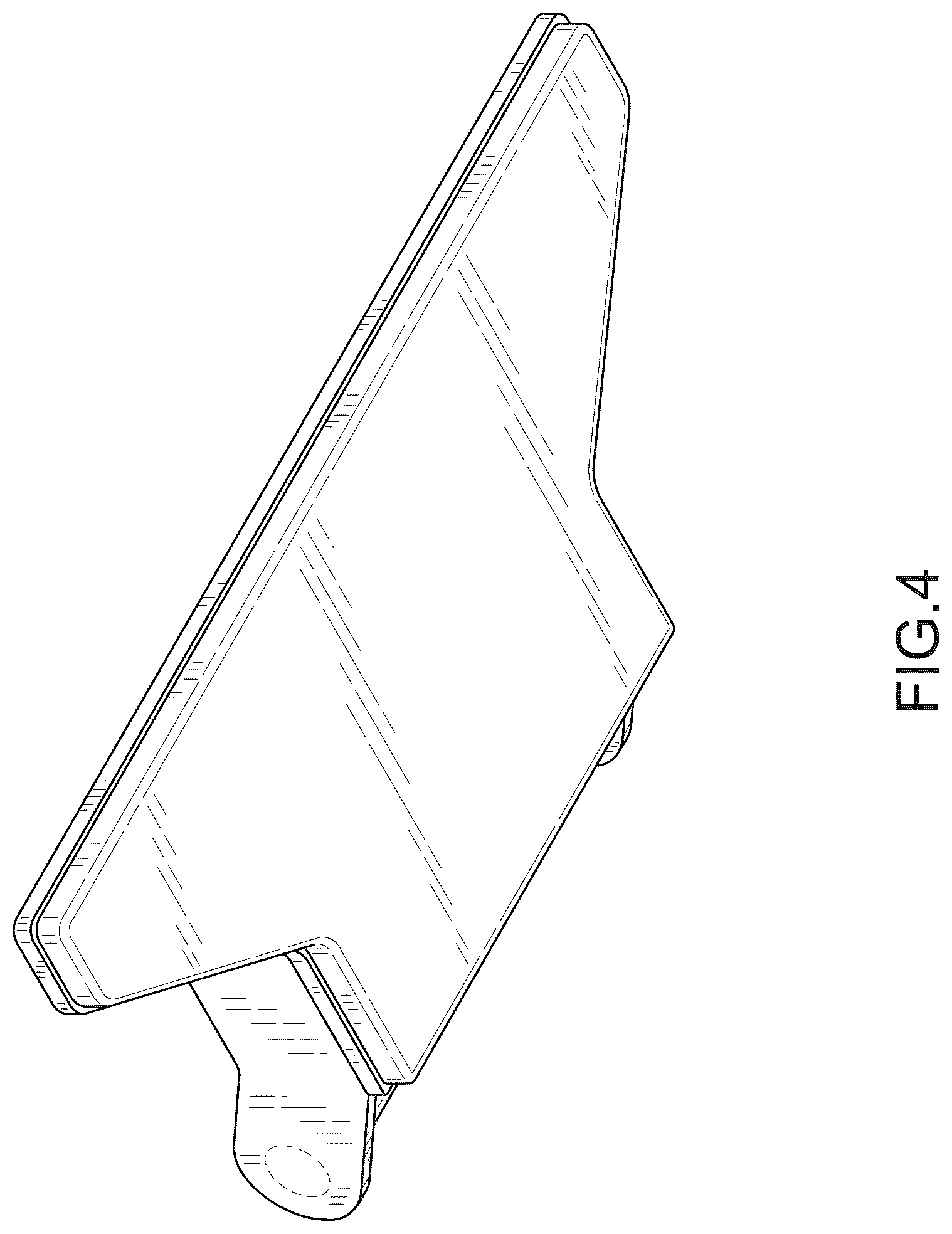 Patent USD1043873 Figure 4 – Foot support for weightlifting bench