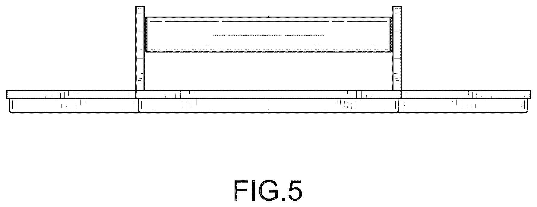 Patent USD1043873 Figure 5 – Foot support for weightlifting bench