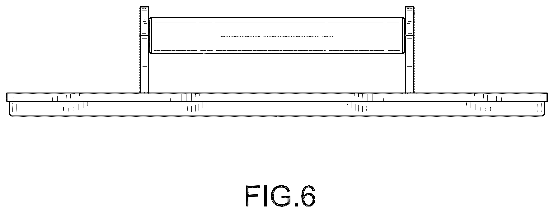 Patent USD1043873 Figure 6 – Foot support for weightlifting bench