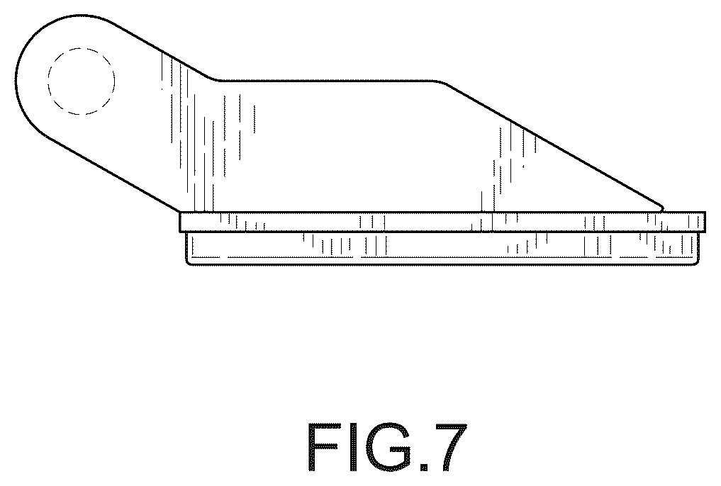 Patent USD1043873 Figure 7 – Foot support for weightlifting bench