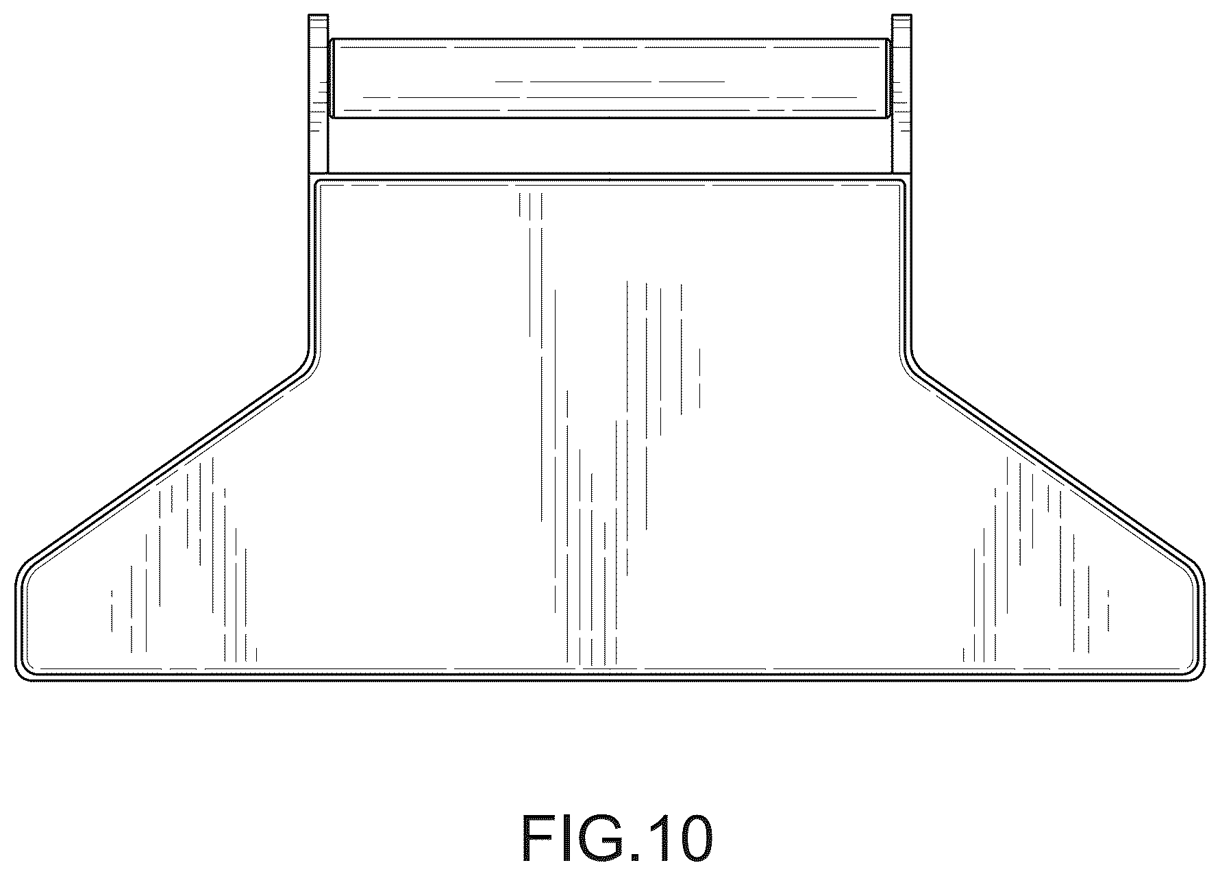 Patent USD1043873 Figure 10 – Foot support for weightlifting bench
