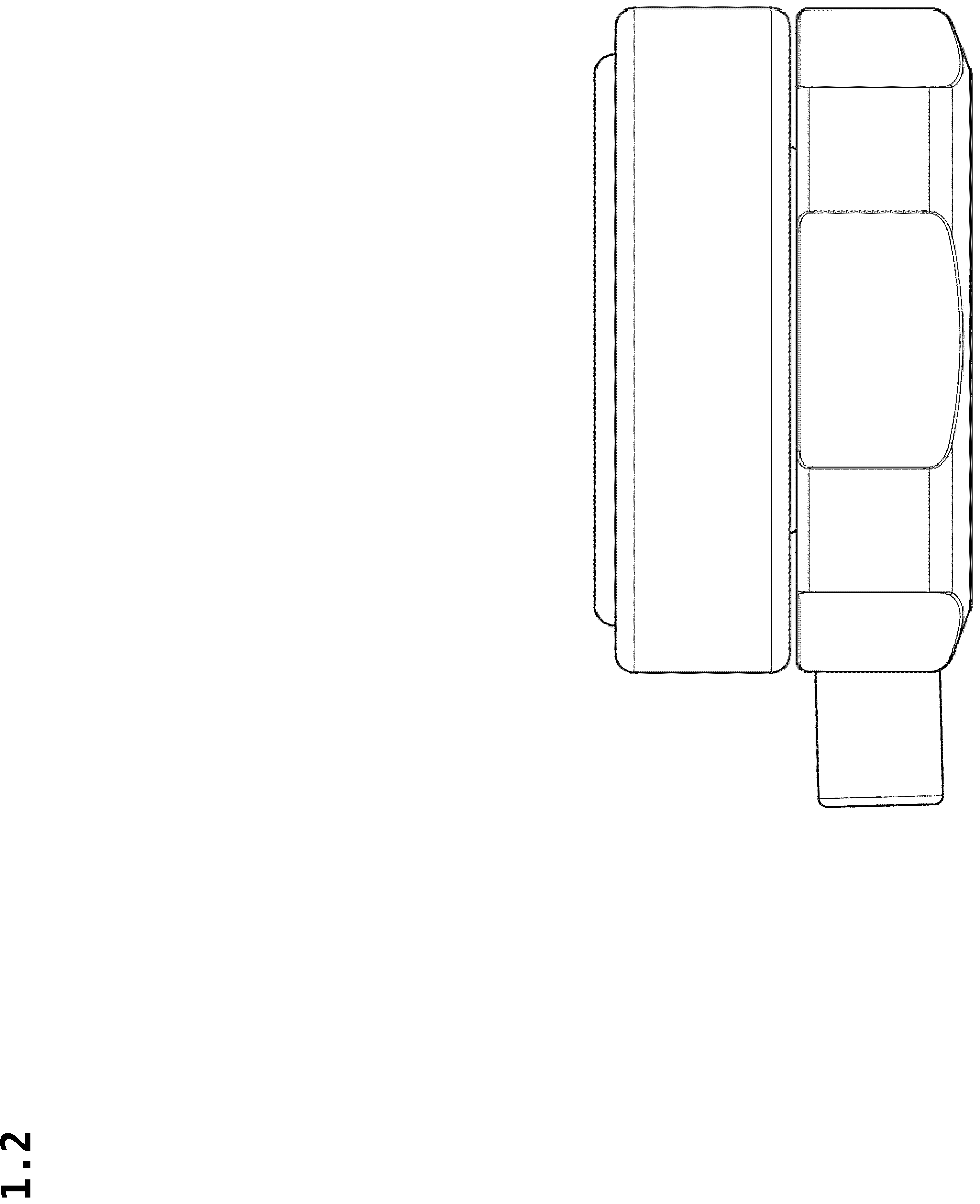 Patent USD1043874 Figure 2 – Part of exercising equipment