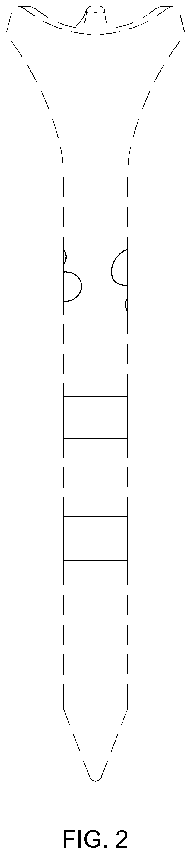 Patent USD1043875 Figure 2 – Clover and two stripes golf tee