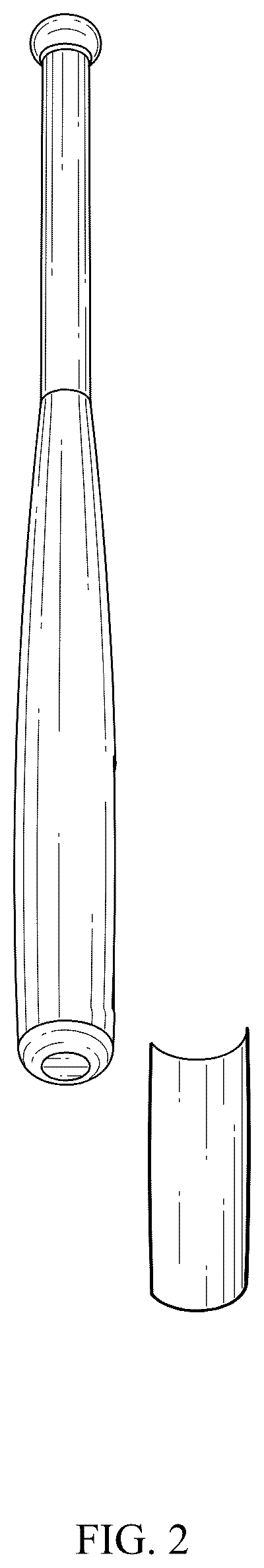 Patent USD1043876 Figure 2 – Ball bat display