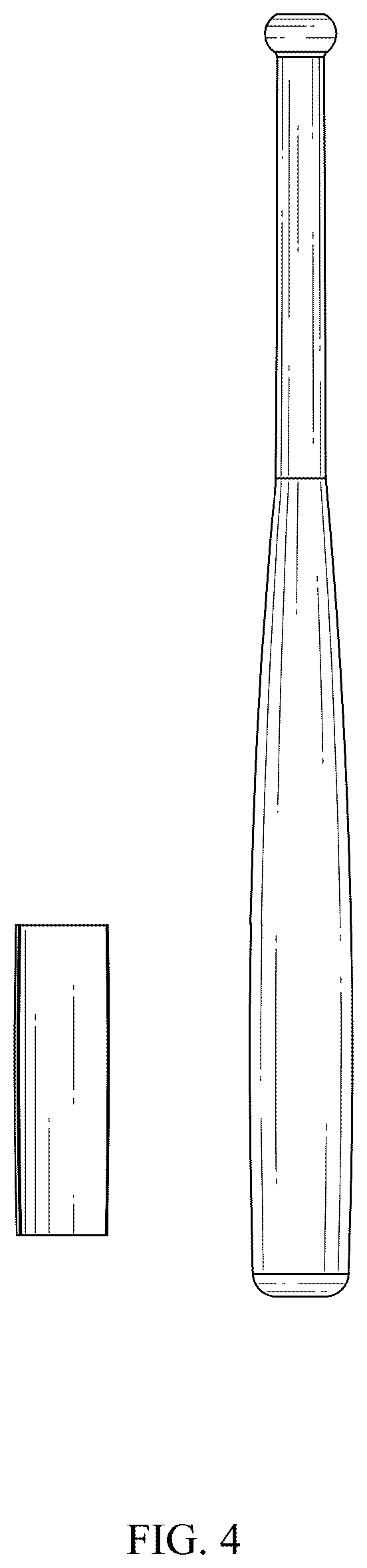 Patent USD1043876 Figure 4 – Ball bat display