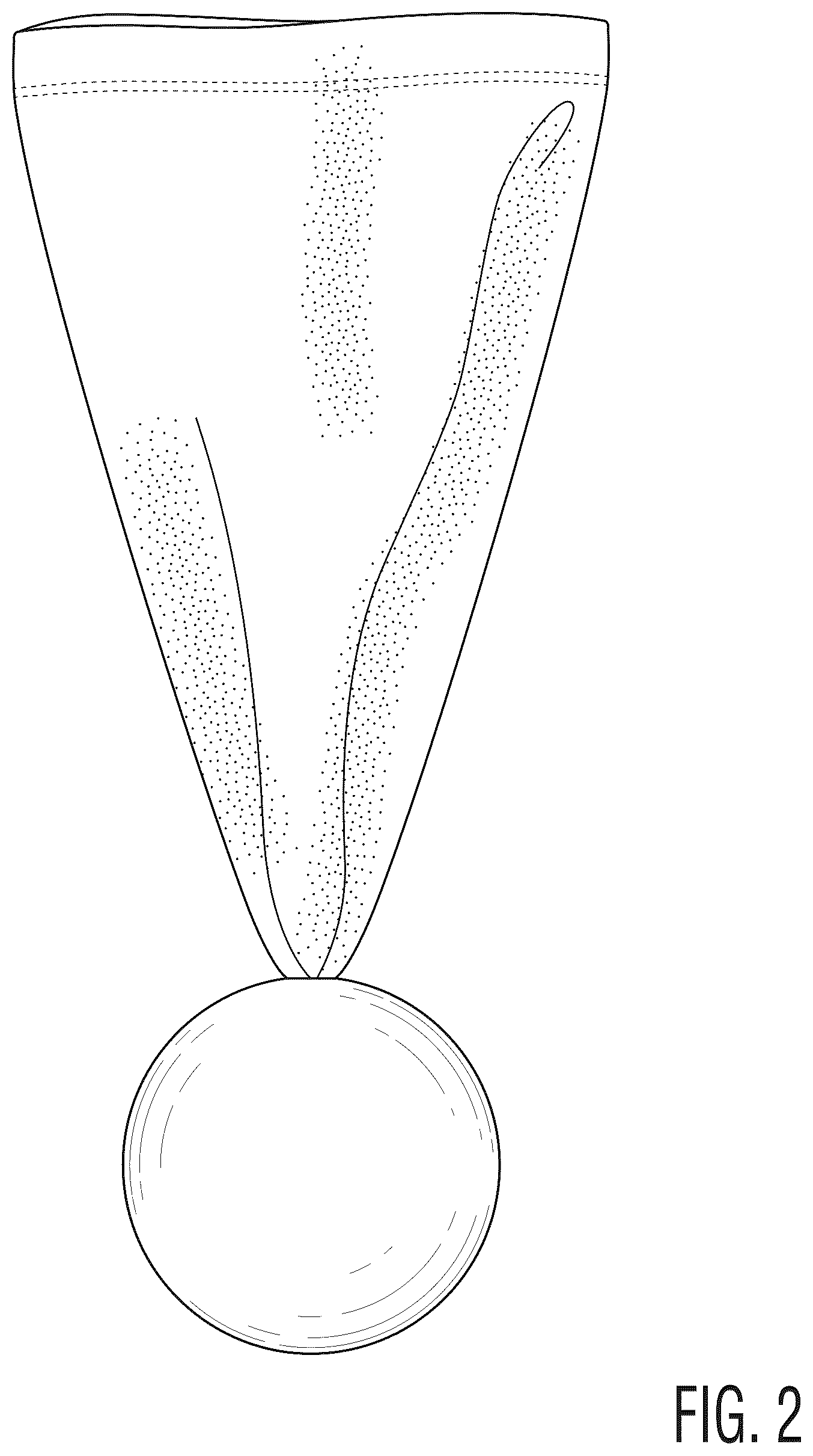 Patent USD1043879 Figure 2 – Baseball glove protector and pocket shaper apparatus